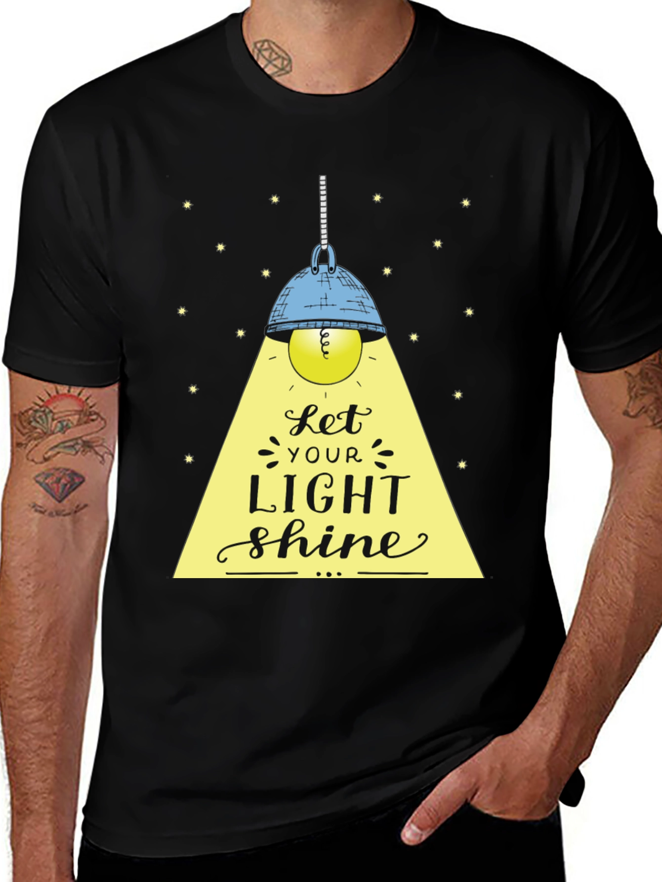 Variant 13 of Let Your Light Shine Graphic Tee