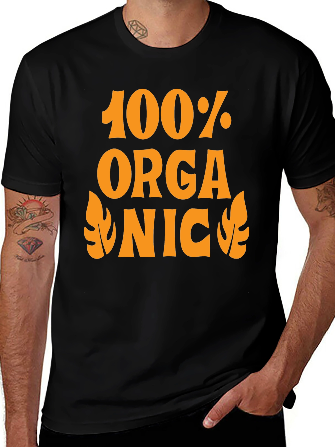 Variant 13 of 100% Organic Graphic Tee - Retro Style