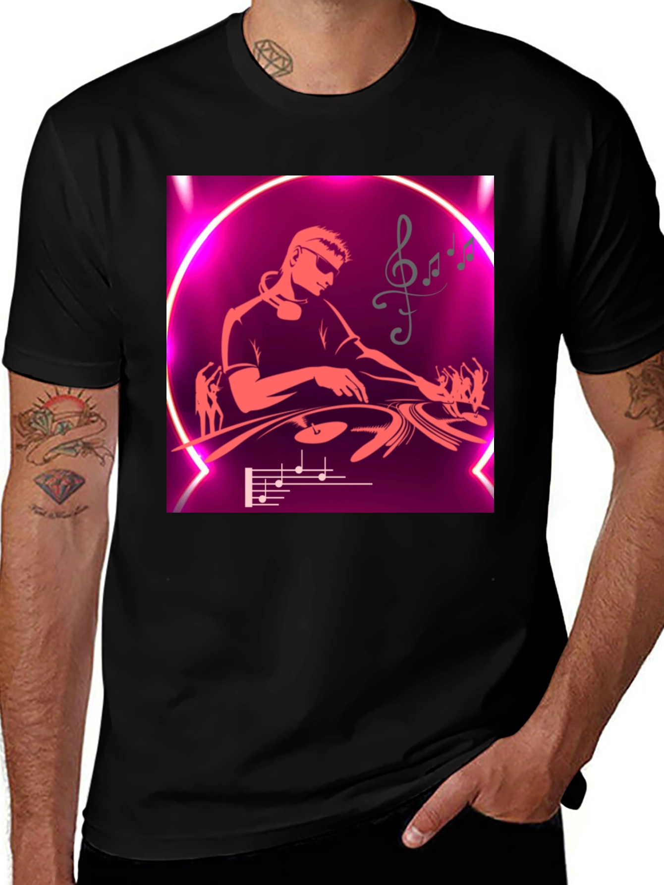 Variant 24 of DJ Music Graphic T-Shirt - Party Ready Style