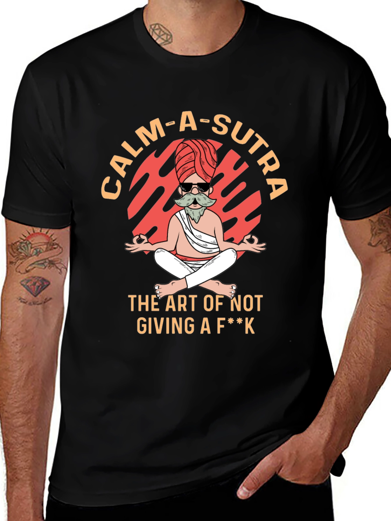 Variant 25 of Calm-a-Sutra Funny T-Shirt