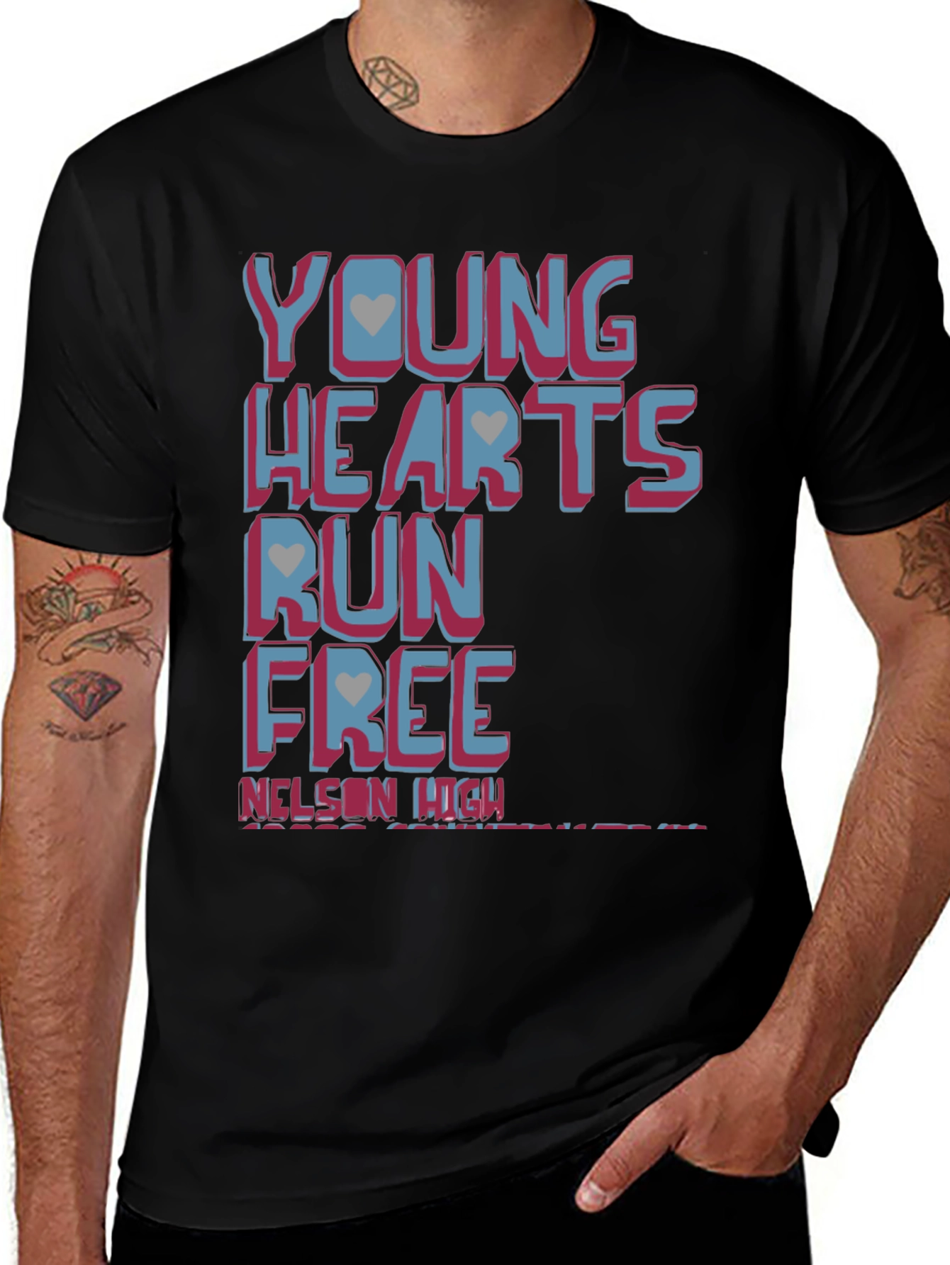 Variant 9 of Young Hearts Run Free Graphic T-Shirt