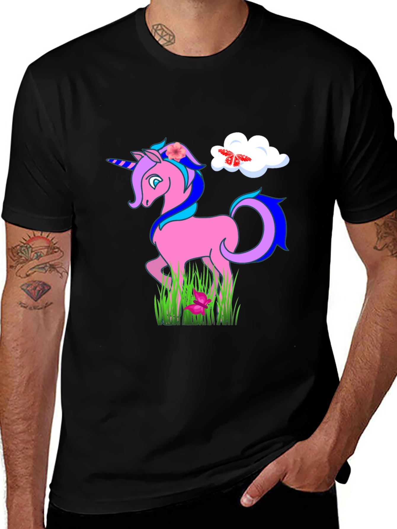 Variant 15 of Unicorn Graphic T-Shirt - Cute Cartoon Style