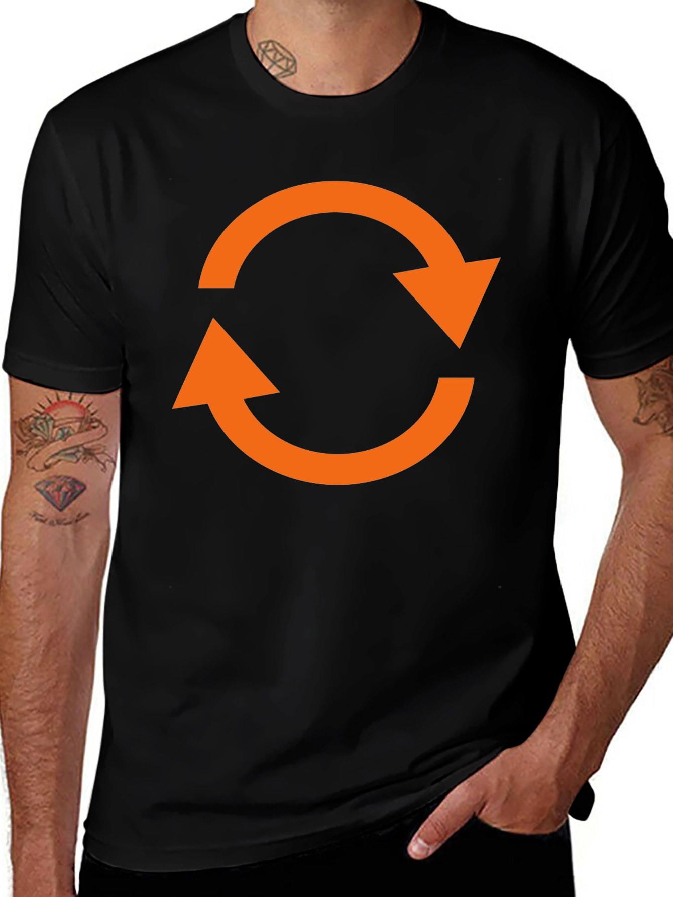 Variant 3 of Circular Arrow Graphic T-Shirt