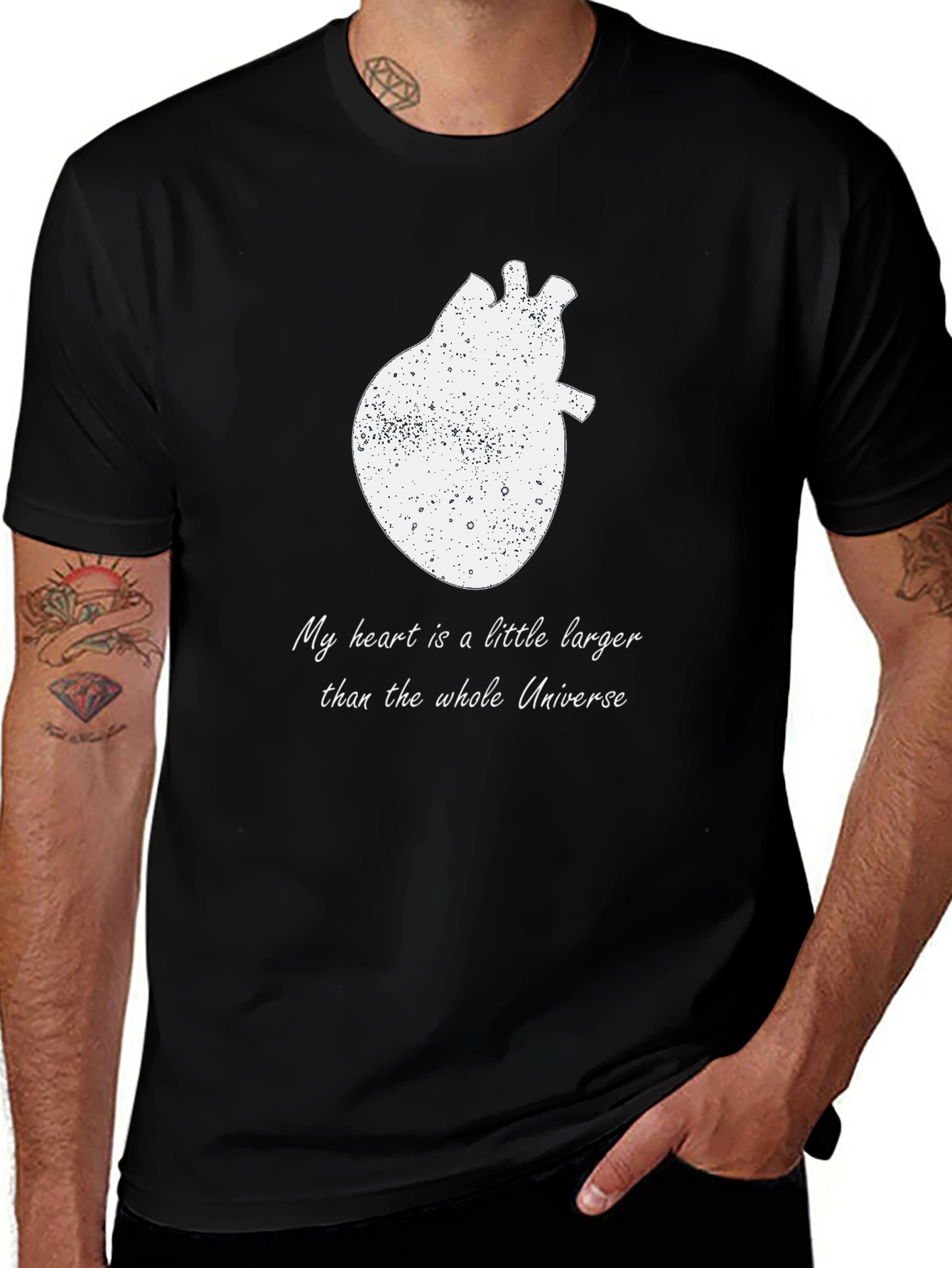 Variant 4 of Heart Universe T-Shirt - Expressive Graphic Tee