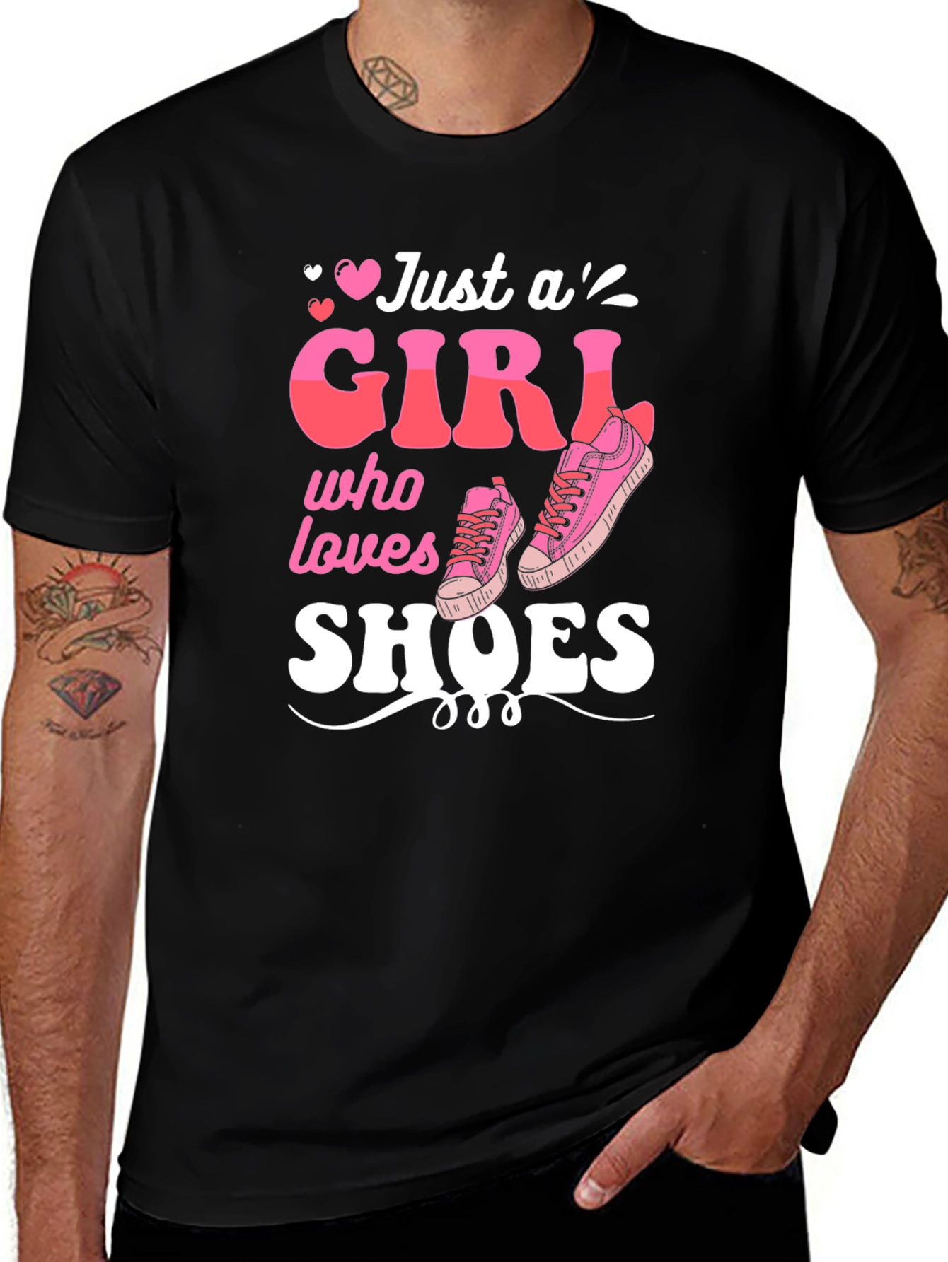 Variant 21 of Just A Girl Who Loves Shoes Graphic Tee