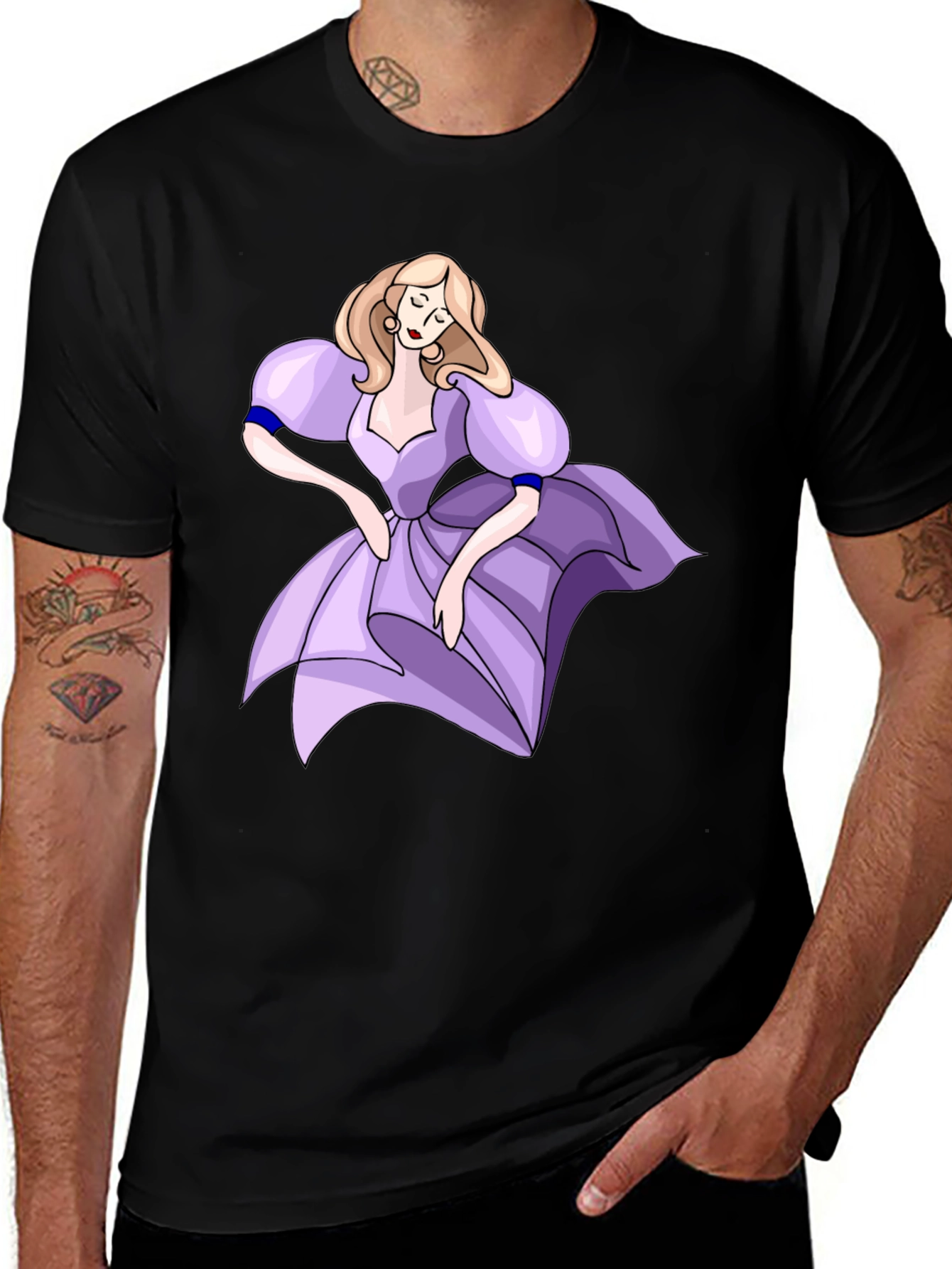 Variant 6 of Cartoon Princess Graphic T-Shirt