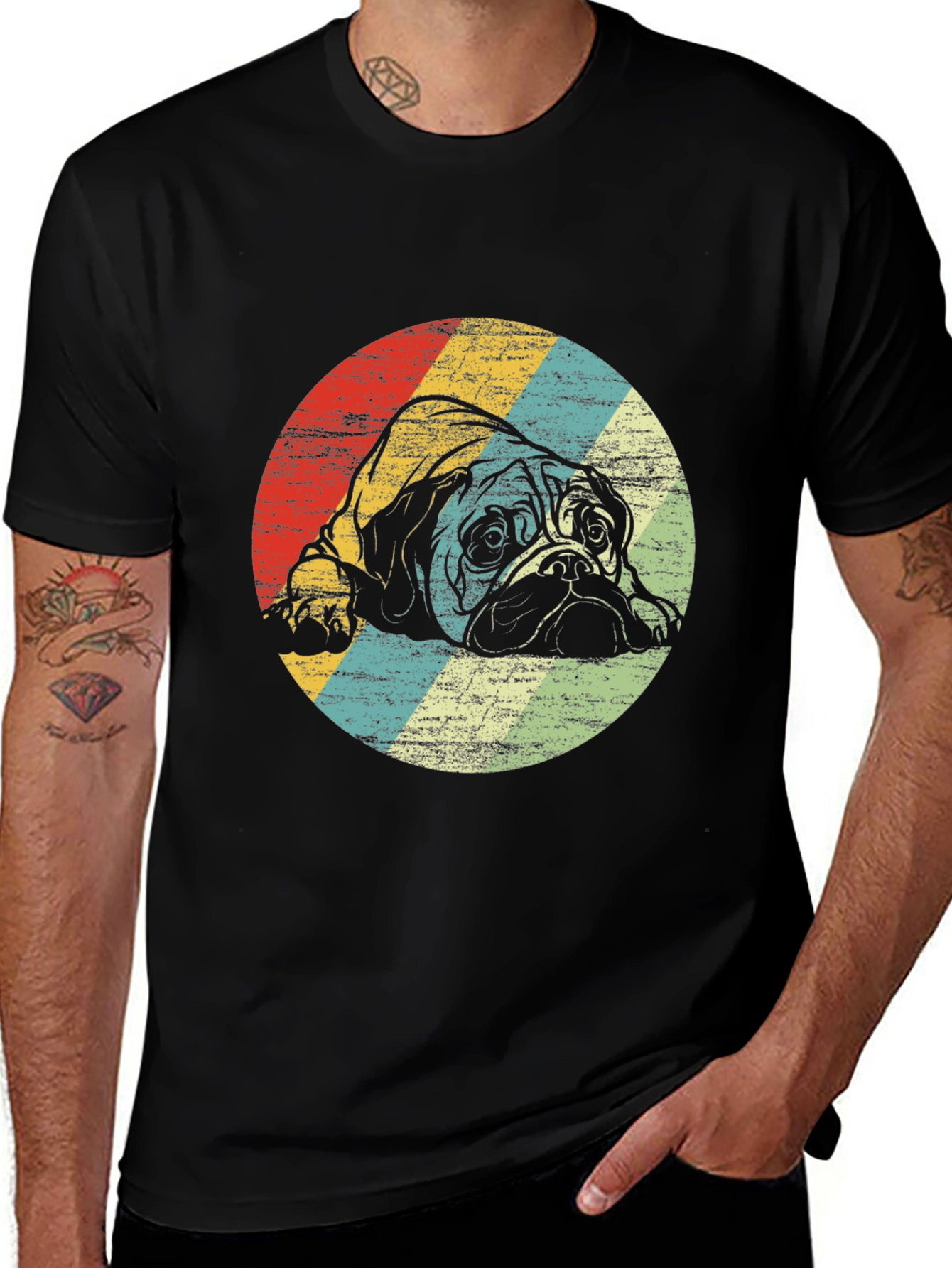Variant 29 of Retro Dog Graphic Tee - Unisex Crew Neck T-Shirt