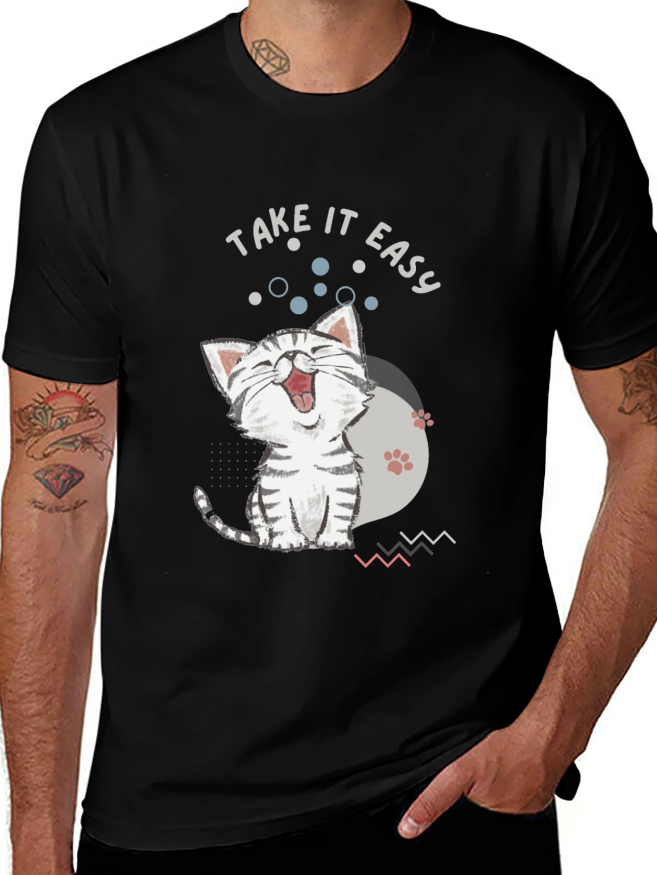 Funny Cat T-Shirt: Take It Easy Tee