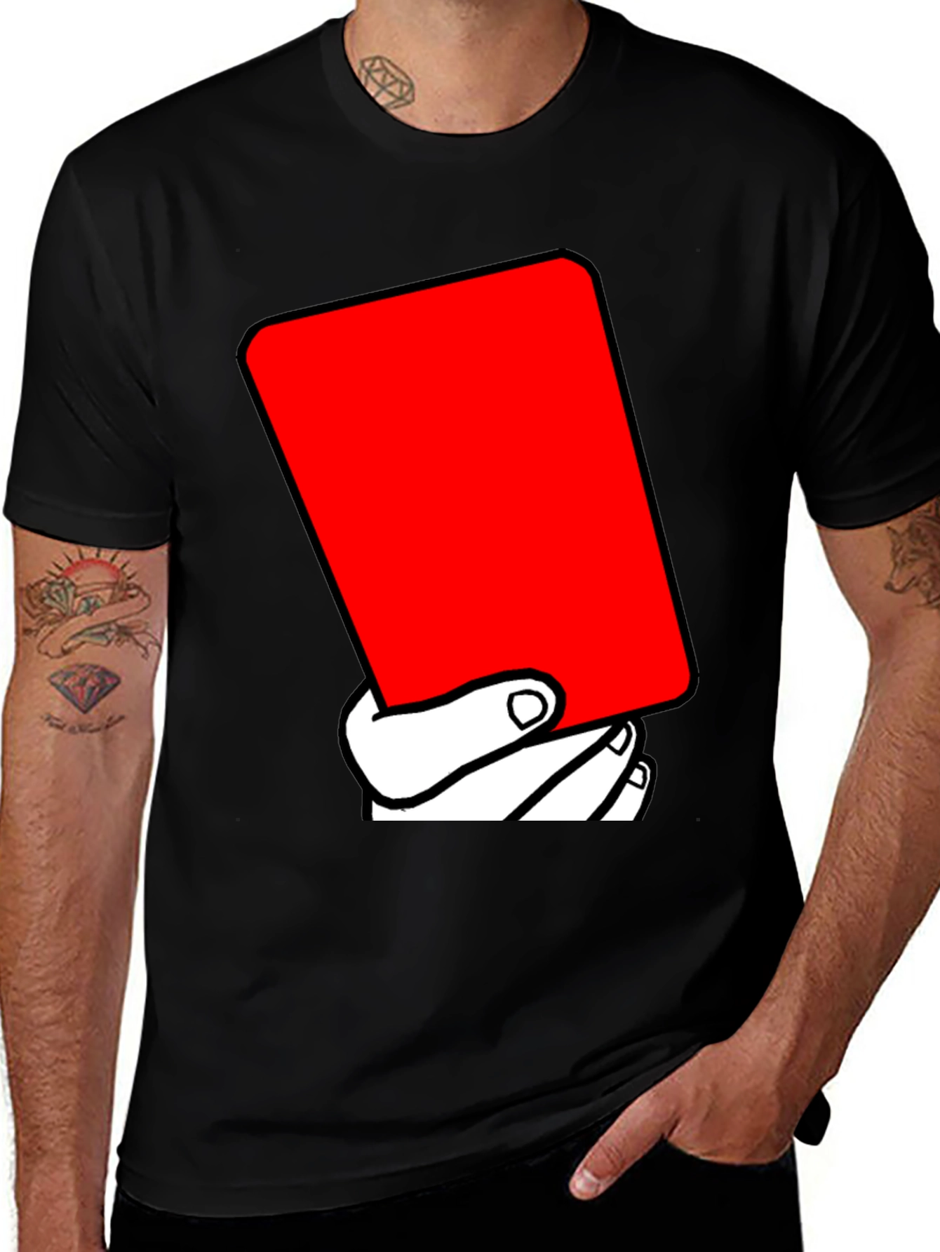 Variant 27 of Red Card T-Shirt - Sport Referee Design