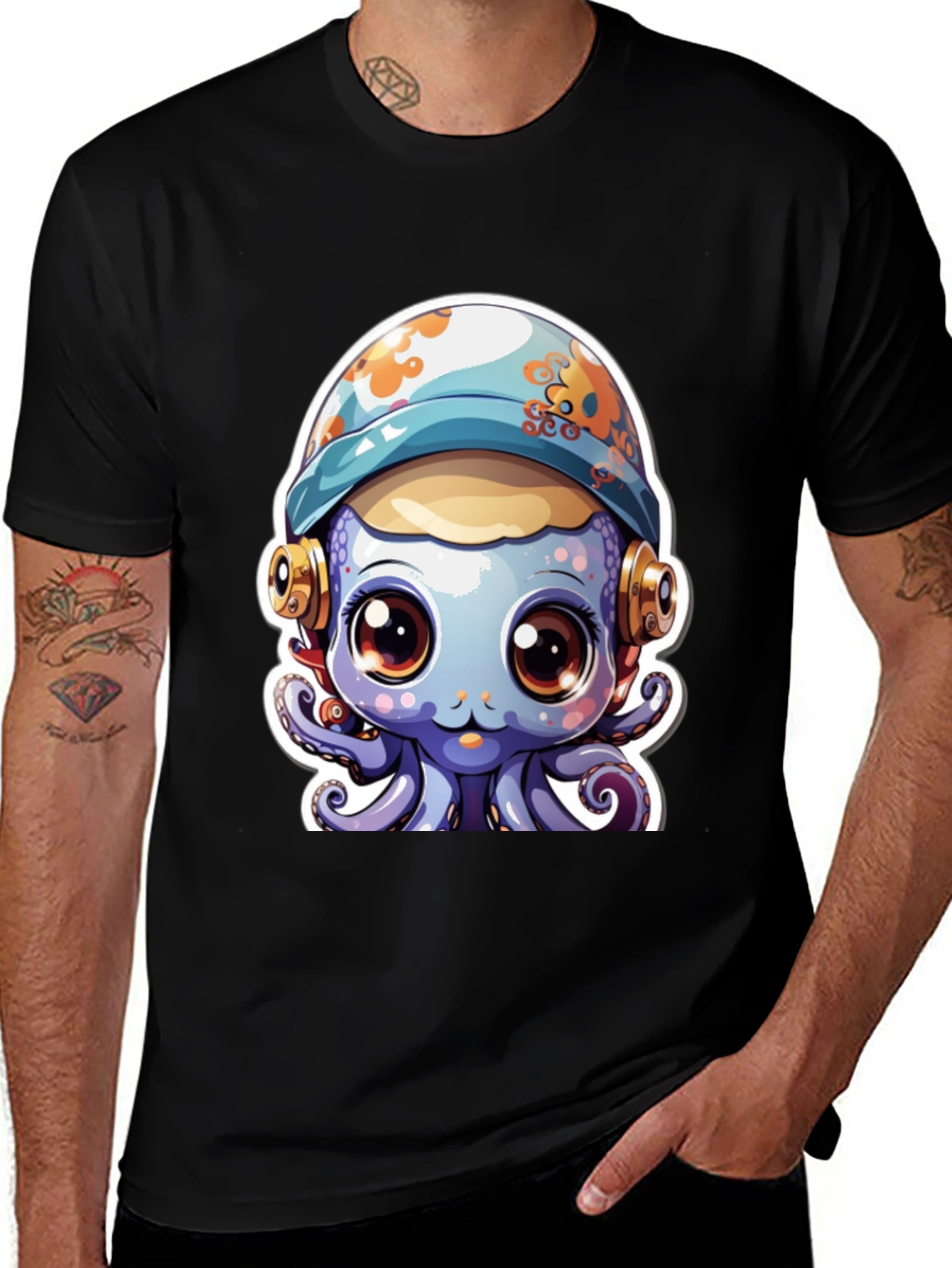 Variant 2 of Cute Octopus Tee - Unique Graphic T-Shirt