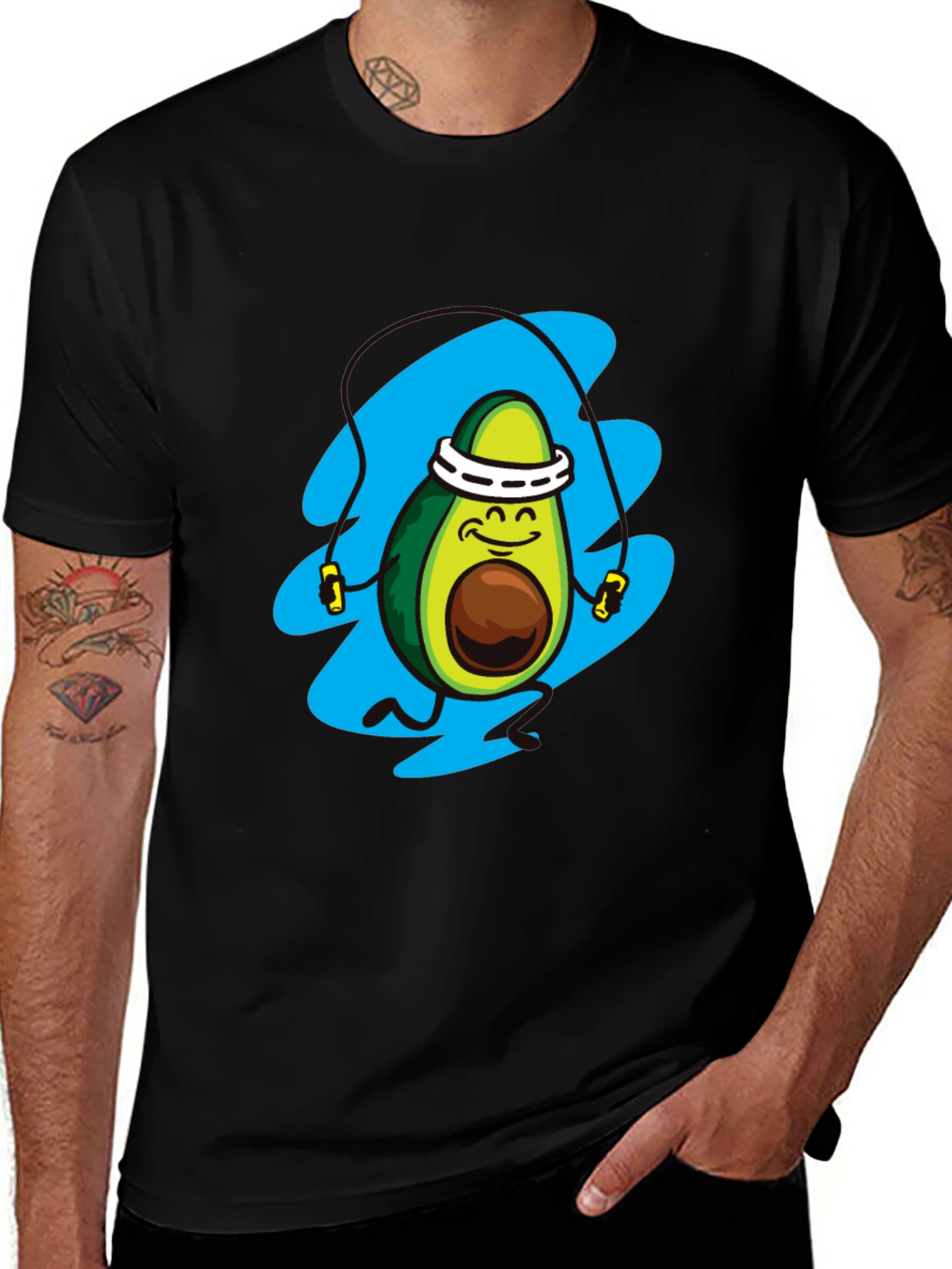 Variant 7 of Avocado Athlete Graphic T-Shirt