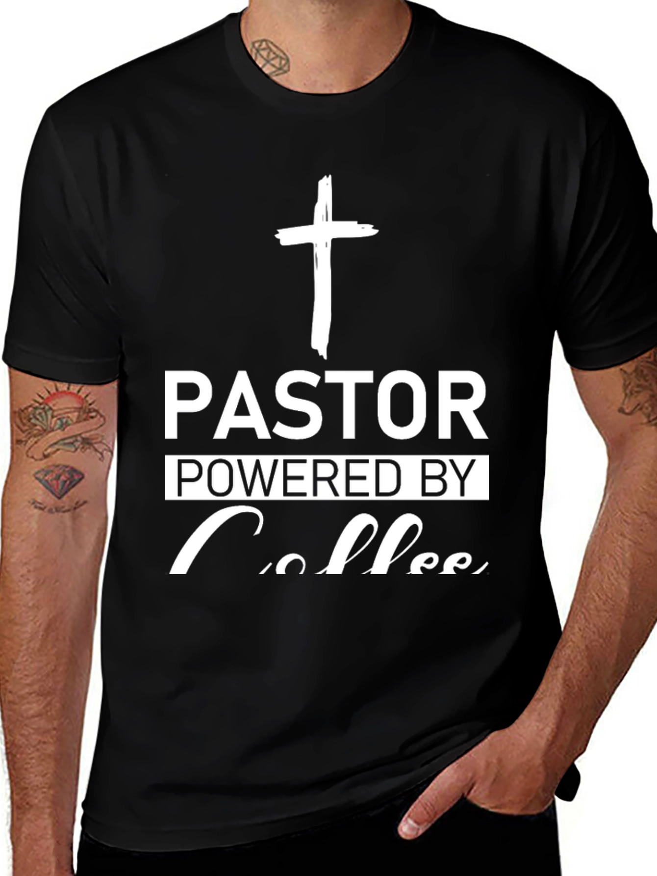 Pastor Powered By Coffee T-Shirt