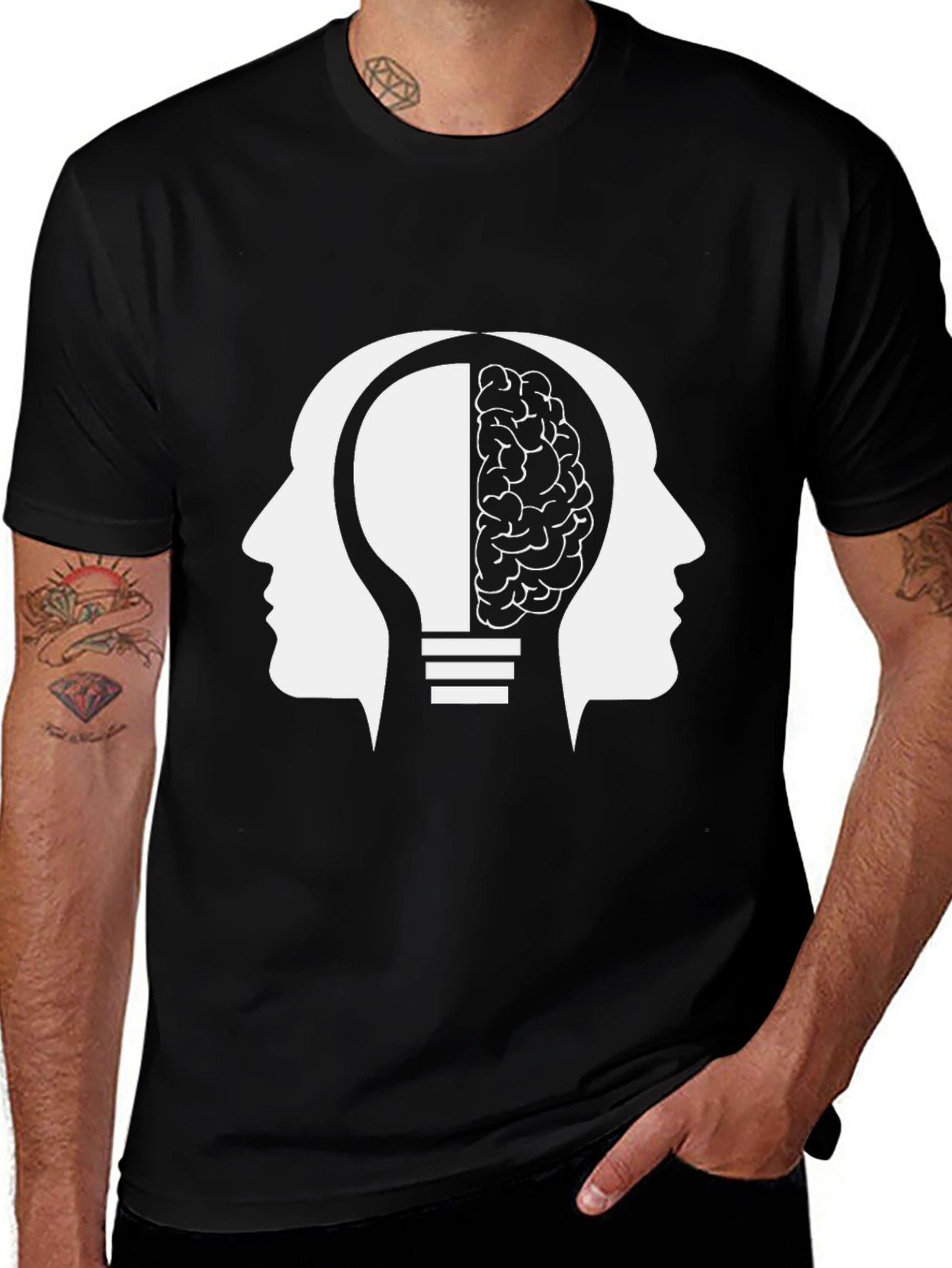 Variant 25 of Thinking Mind T-Shirt - Brain & Idea
