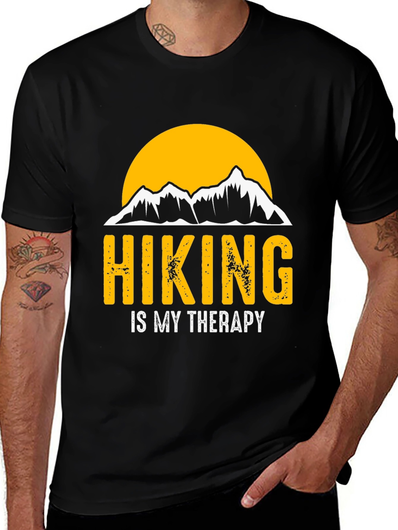 Variant 10 of Hiking is My Therapy T-Shirt