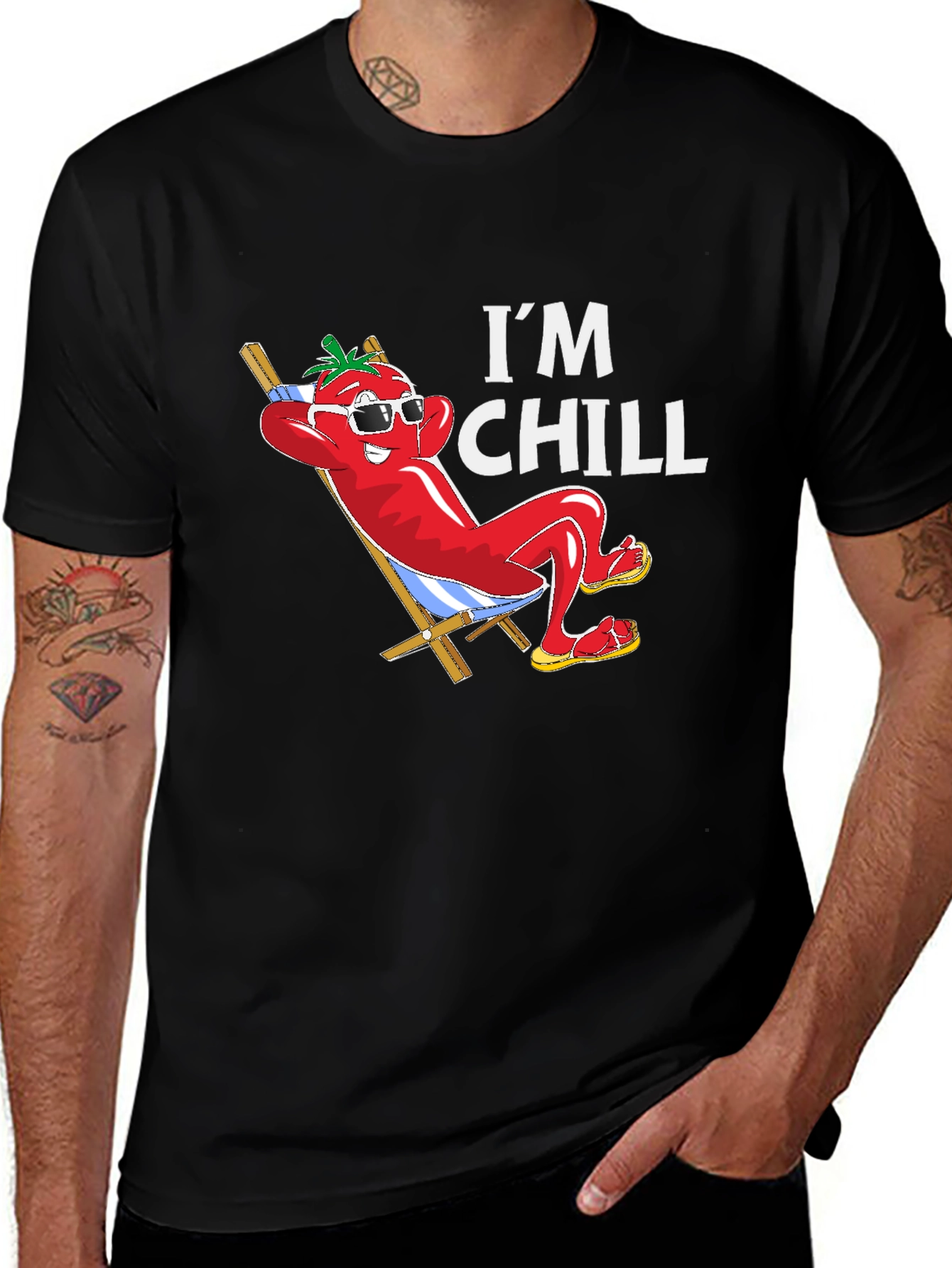 I'm Chill T-Shirt - Relaxed Tomato Graphic Tee