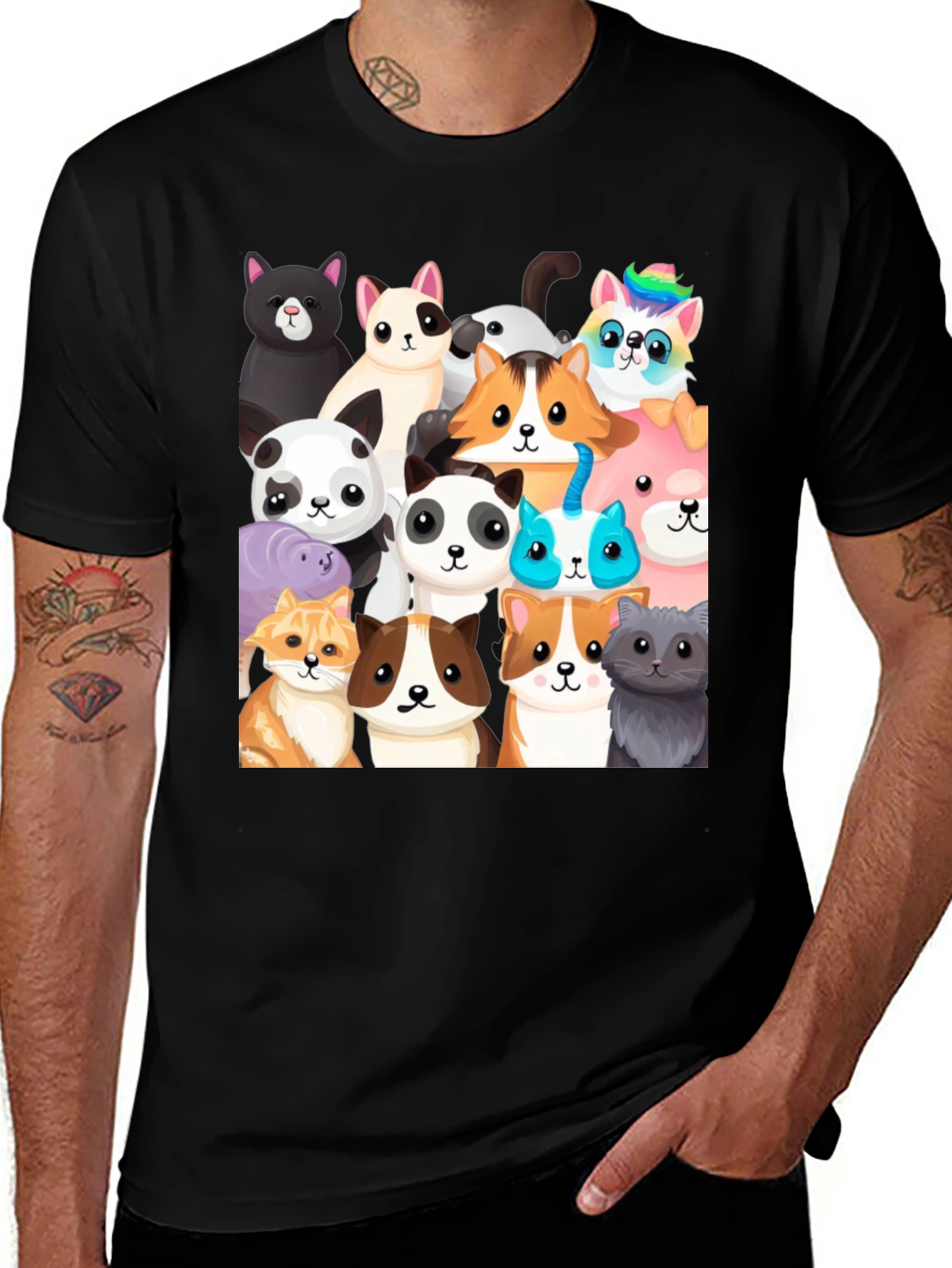 Variant 14 of Cartoon Animal Print Tee