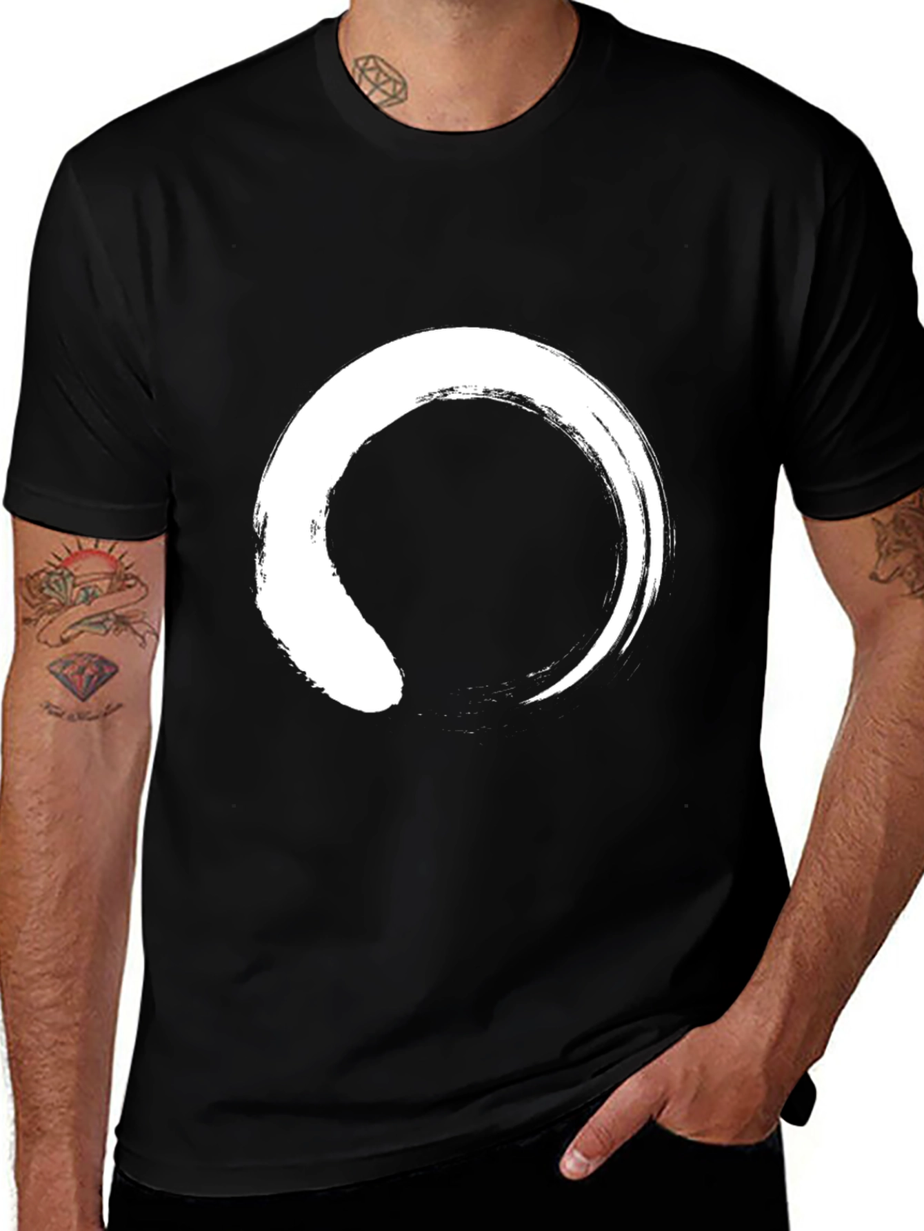 Enso Circle Graphic T-Shirt - Zen Style