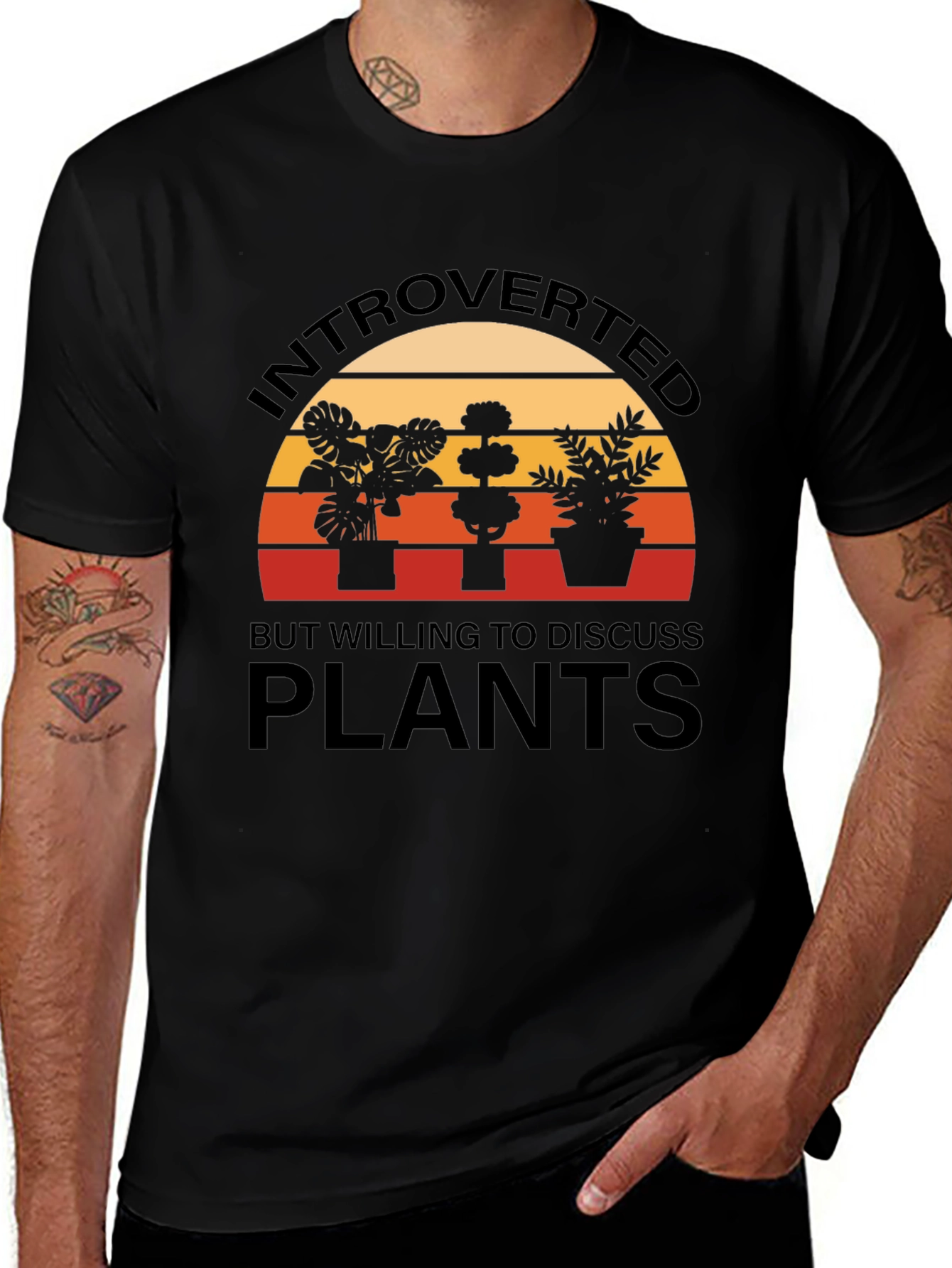 Variant 23 of Introverted Plants T-Shirt
