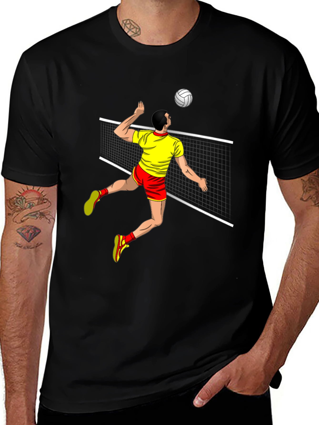 Variant 27 of Volleyball Player Graphic T-Shirt