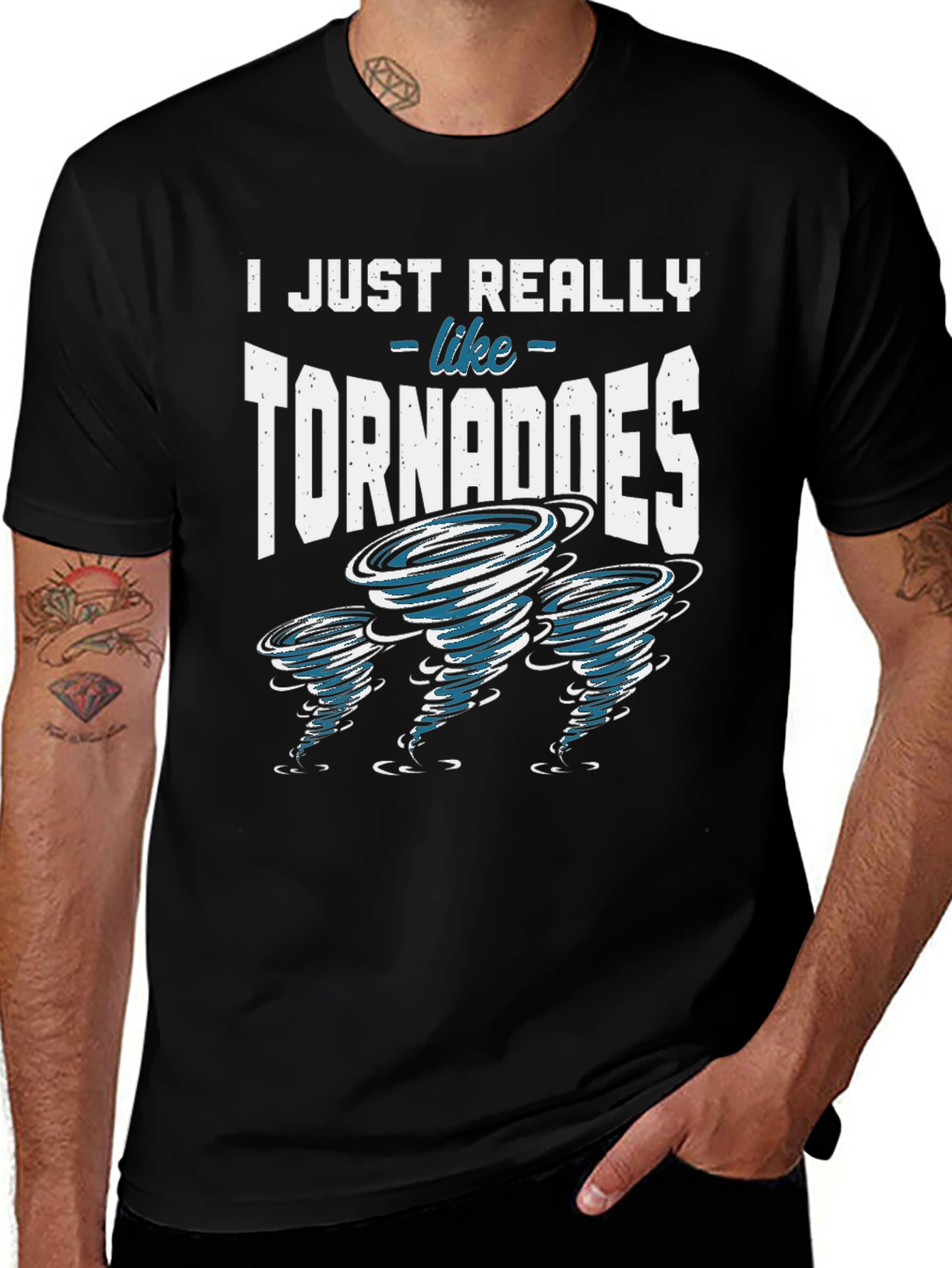 Variant 8 of Tornado Lover's Graphic T-Shirt