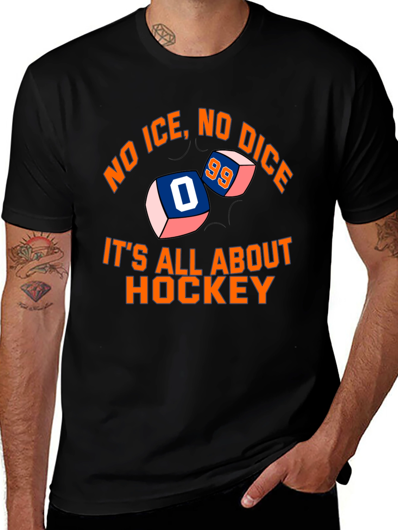 Variant 25 of No Ice, No Dice, It's All About Hockey T-Shirt