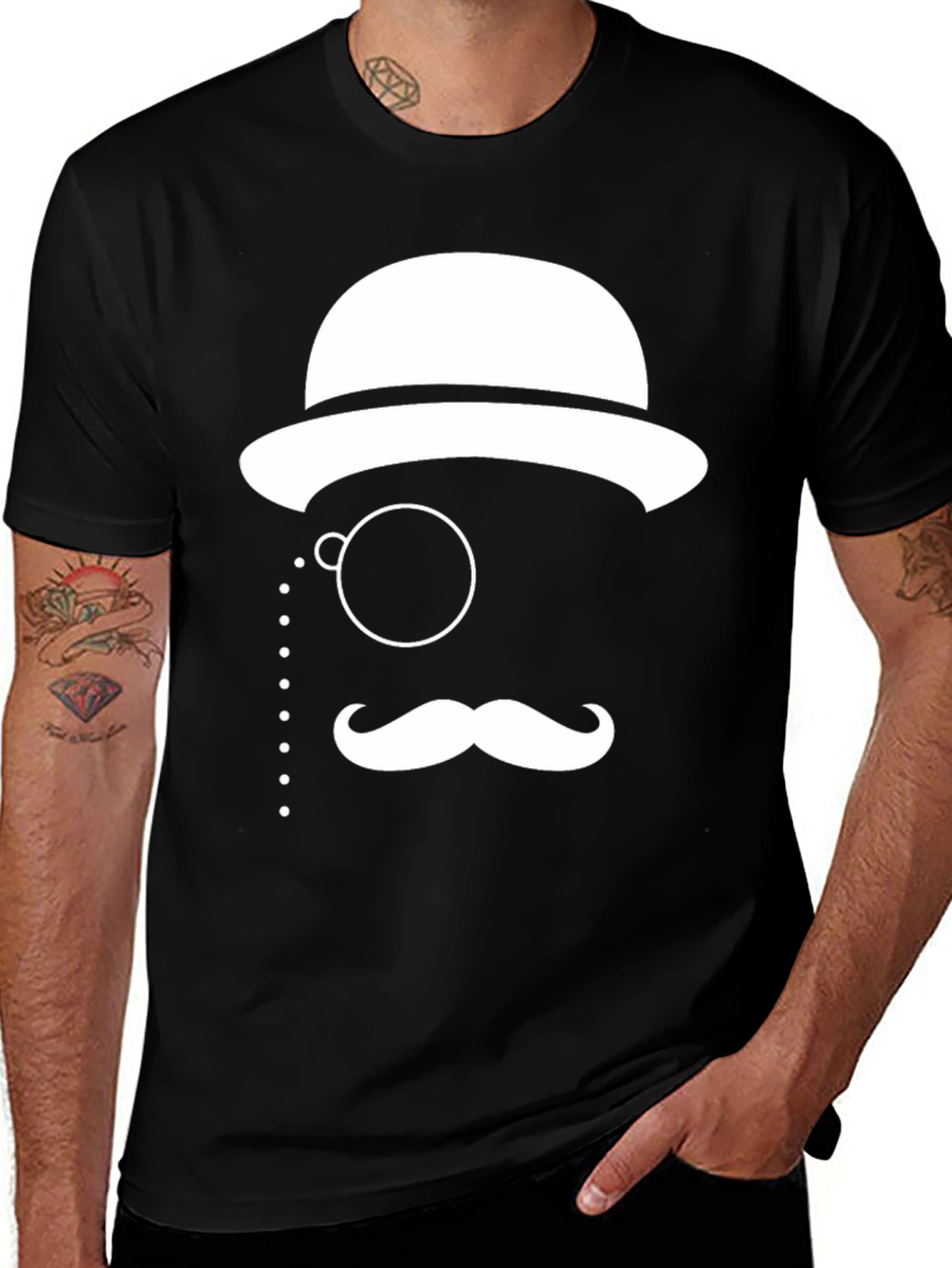 Variant 5 of Monocle Man Graphic Tee - Unique Style
