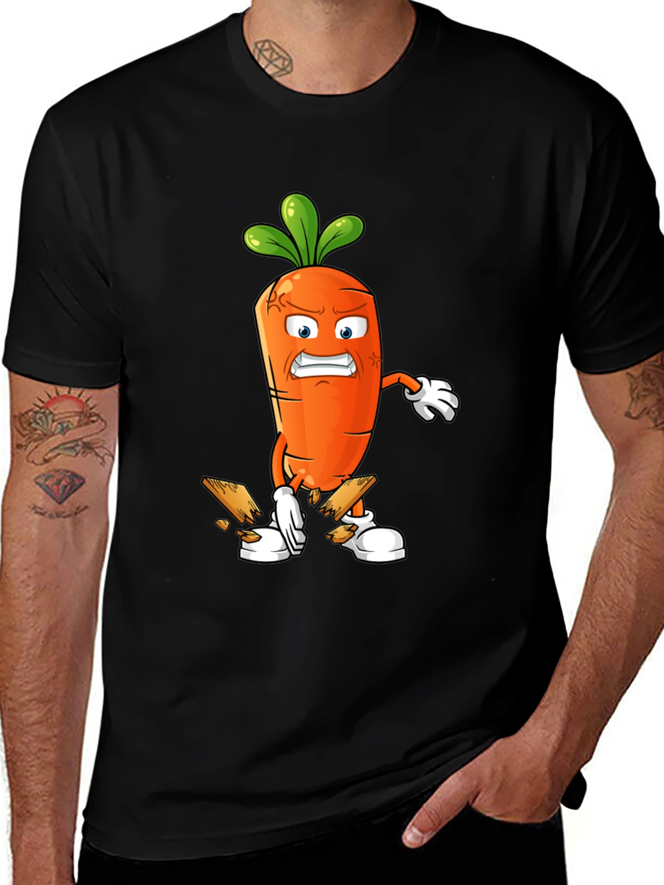 Variant 25 of Angry Carrot Breaking Wood T-Shirt