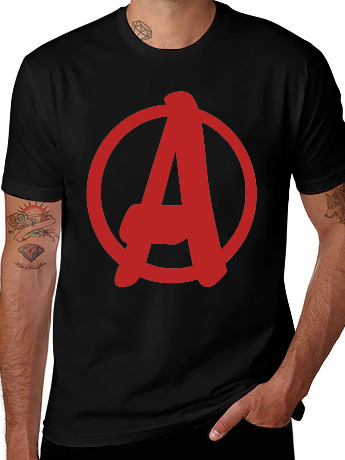 Avengers Logo Black T-Shirt