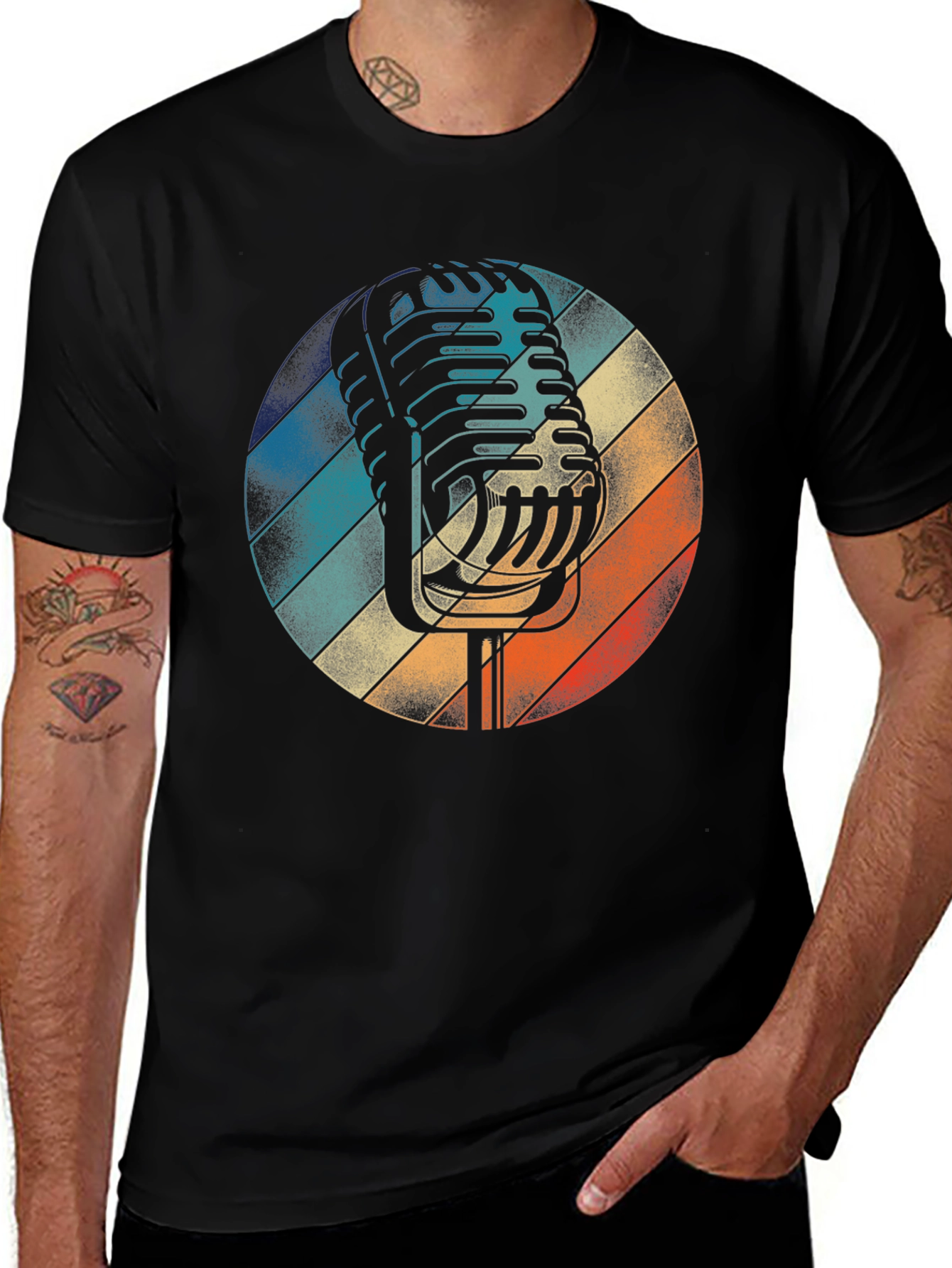 Variant 30 of Vintage Microphone Graphic Tee