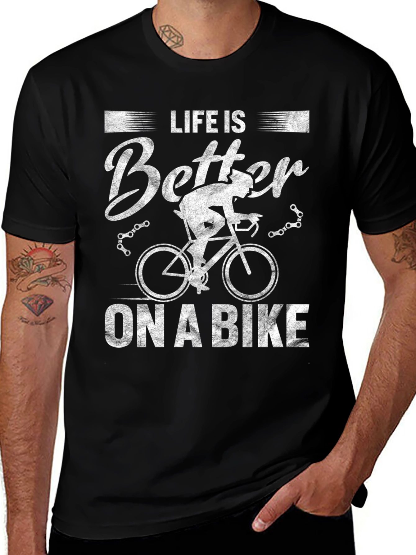 Variant 9 of Life is Better on a Bike T-Shirt