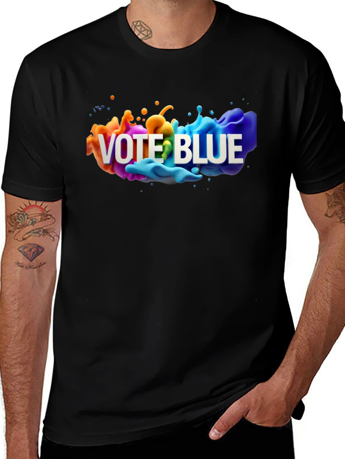 Variant 14 of Vote Blue Colorful Graphic Tee