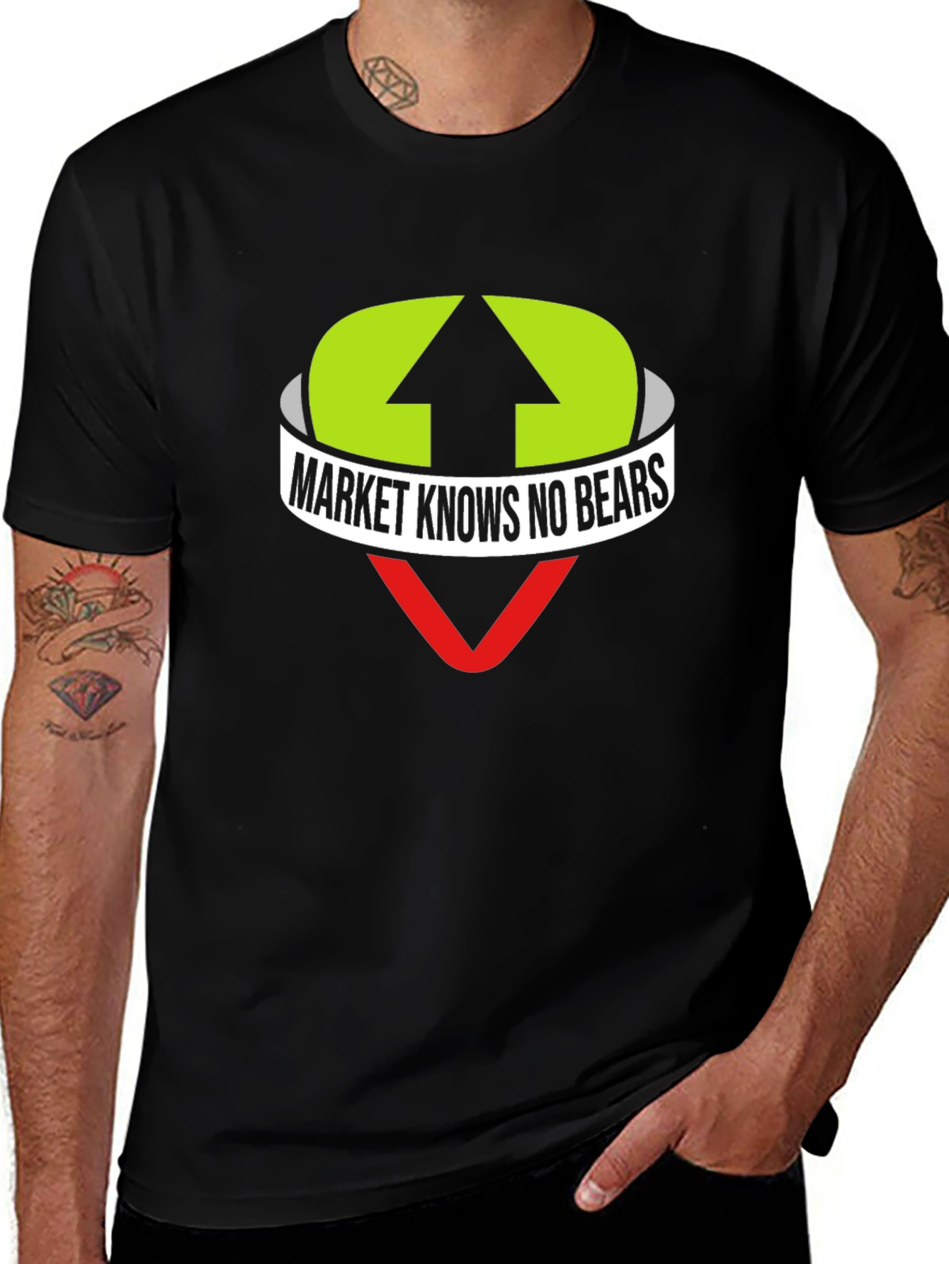 Variant 25 of Market Knows No Bears Graphic Tee