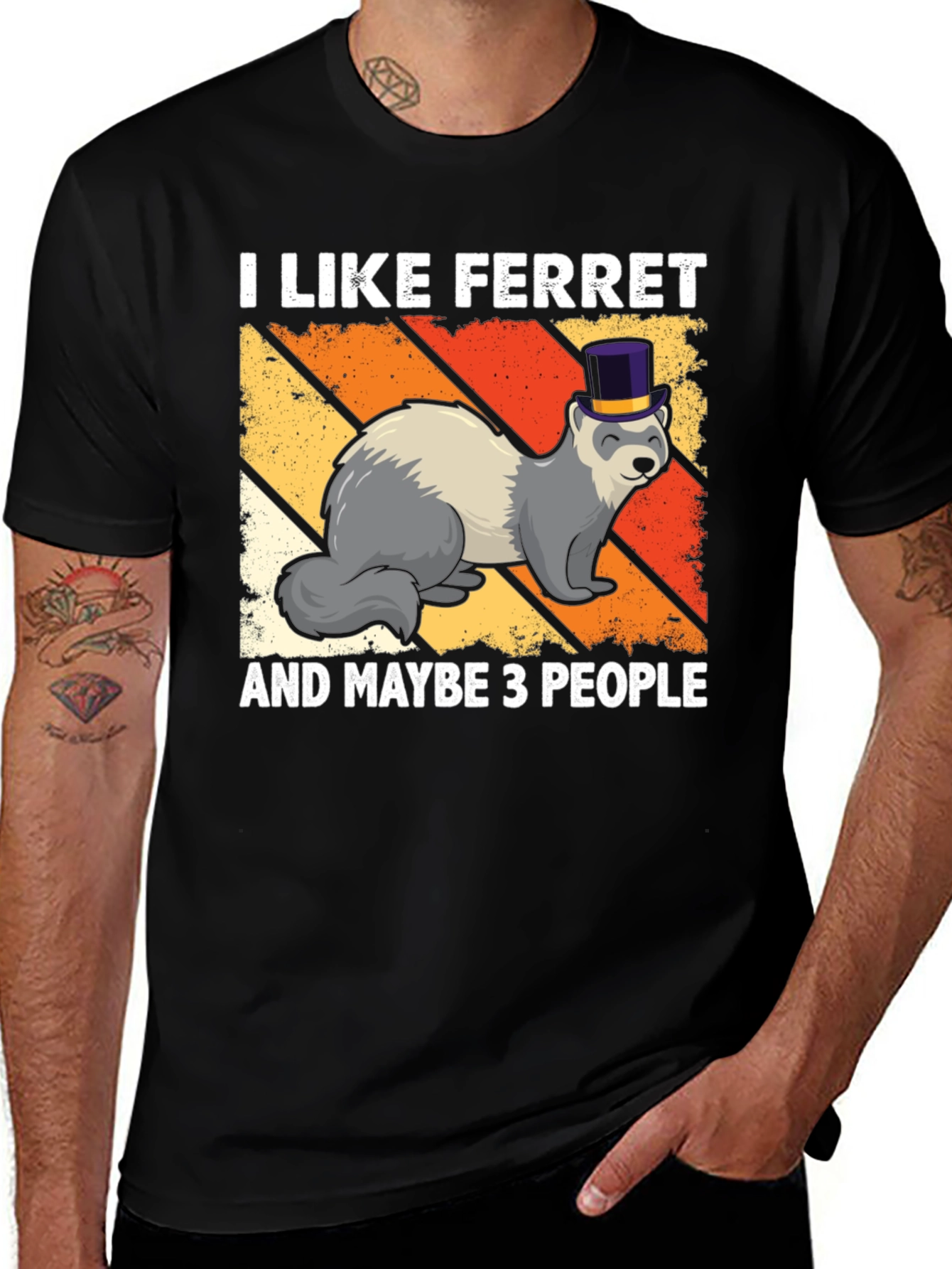 Variant 9 of I Like Ferrets T-Shirt Funny Pet Lover Tee