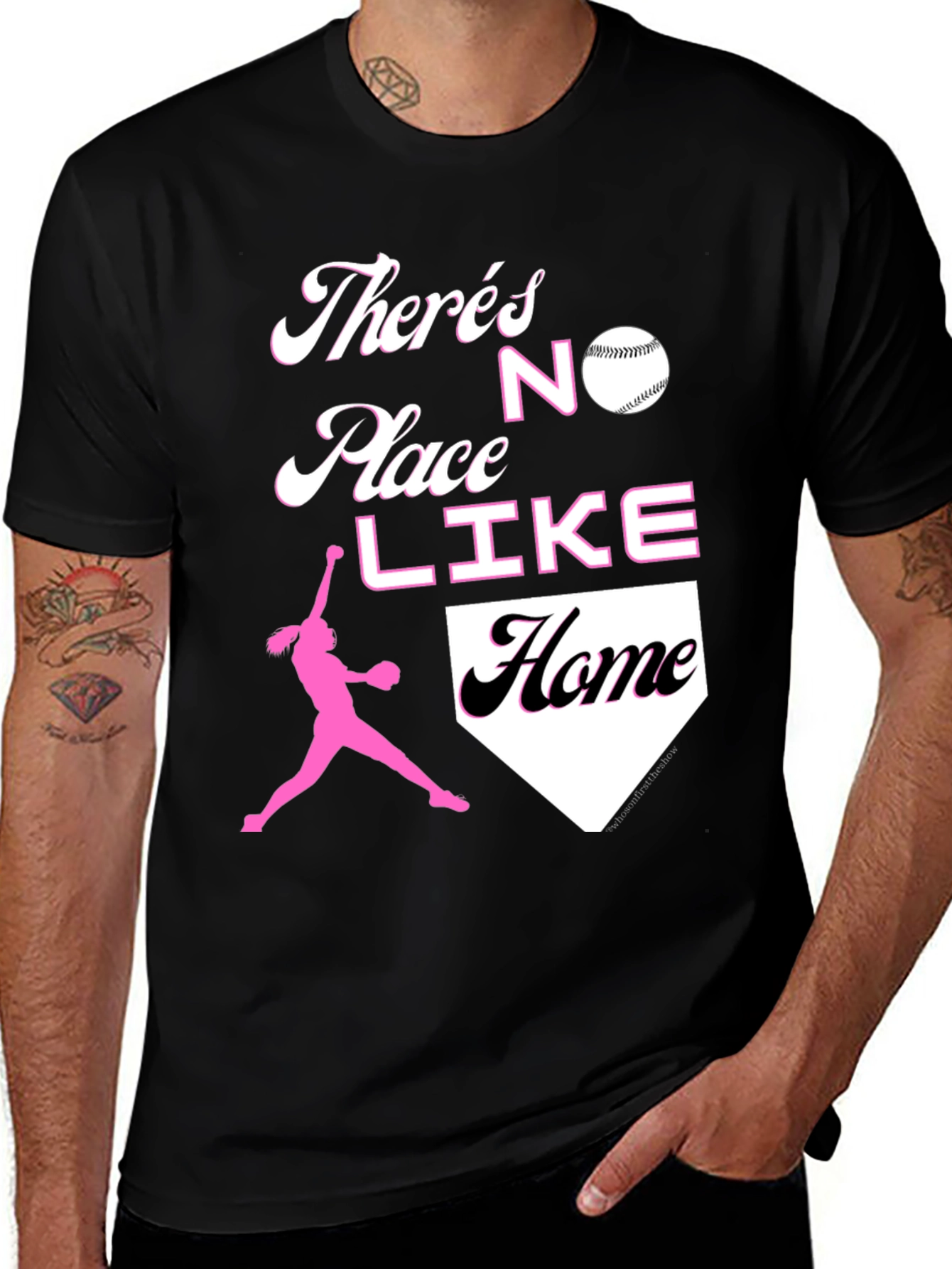 Variant 28 of Softball Tee - There's No Place Like Home!