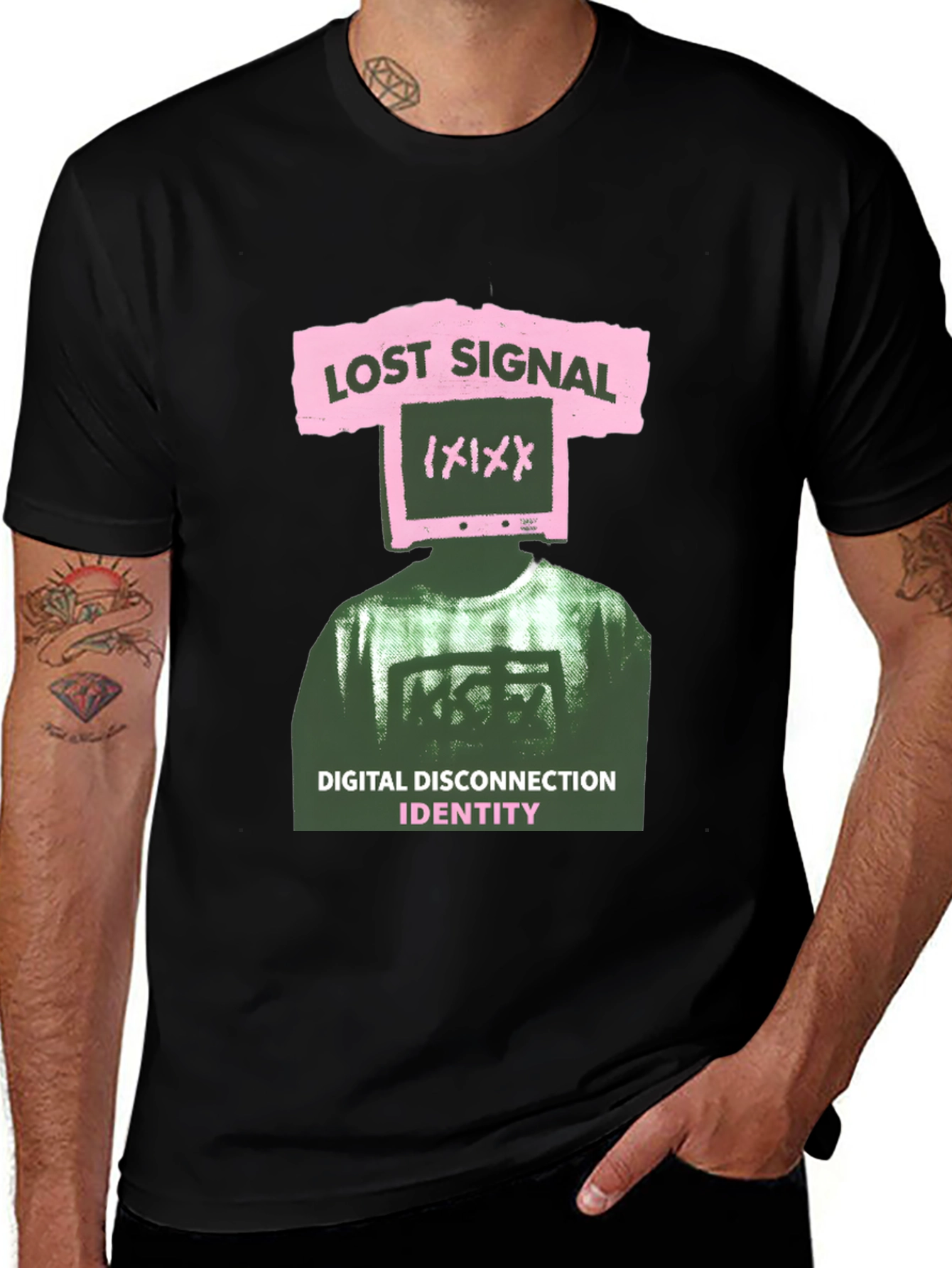 Variant 30 of Lost Signal Identity Tee - Digital Disconnection