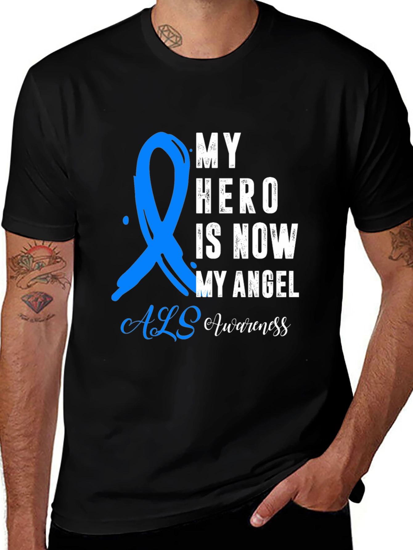 ALS Awareness T-Shirt: My Hero, My Angel