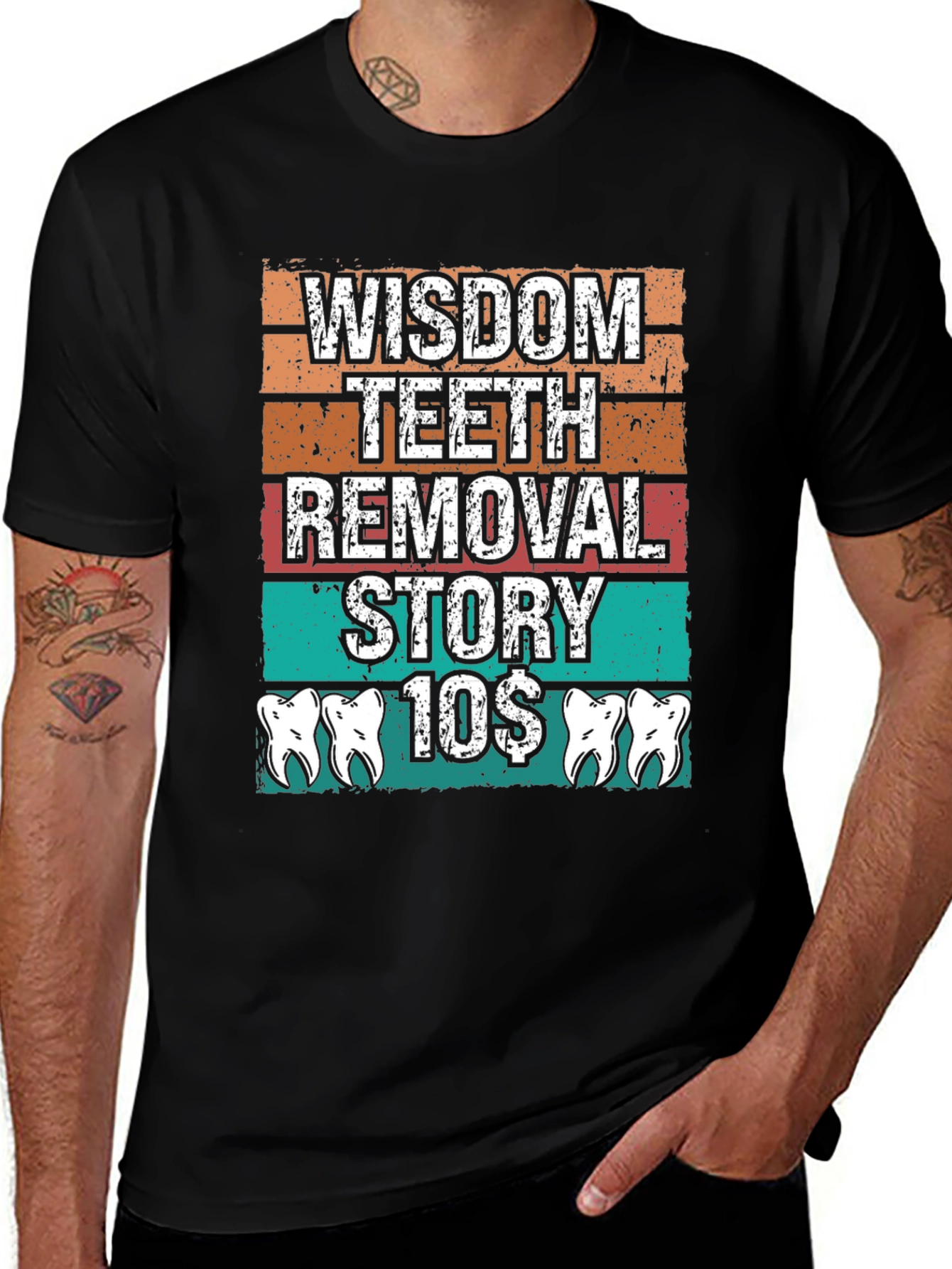 Black Wisdom Teeth Removal Story T-Shirt main image