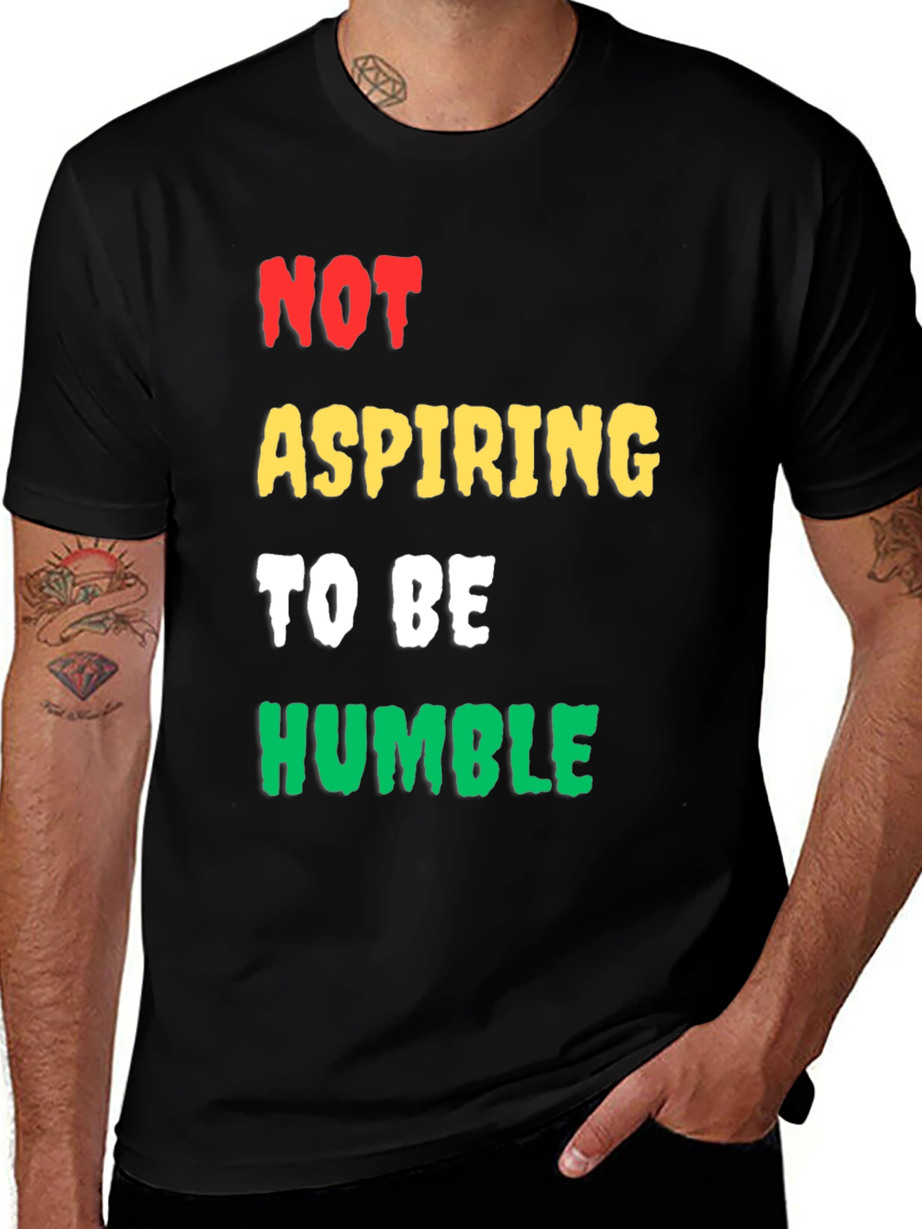 Variant 14 of Not Aspiring to be Humble Men's Graphic Tee
