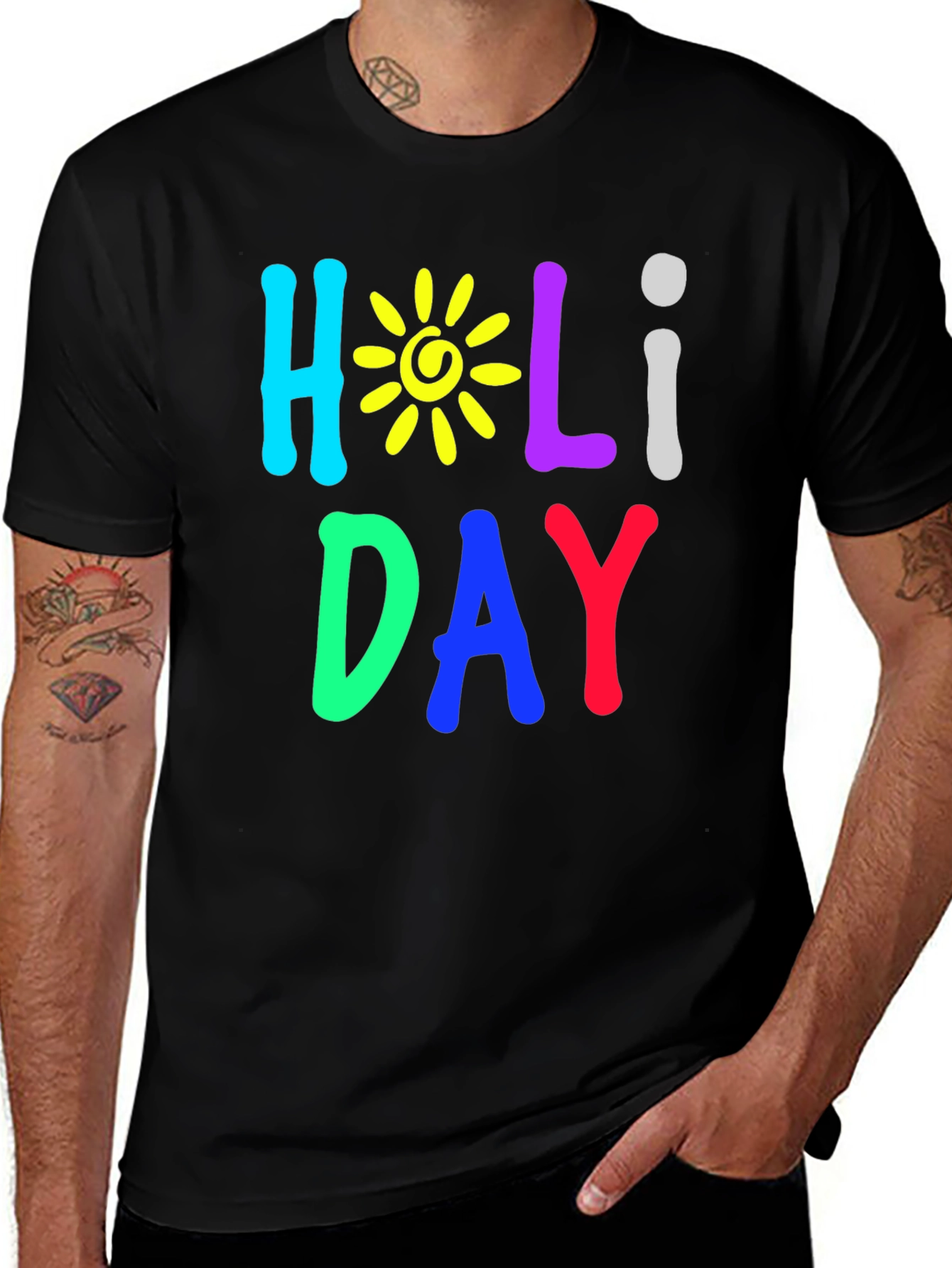 Variant 14 of Holiday Graphic Tee - Fun Colorful Design