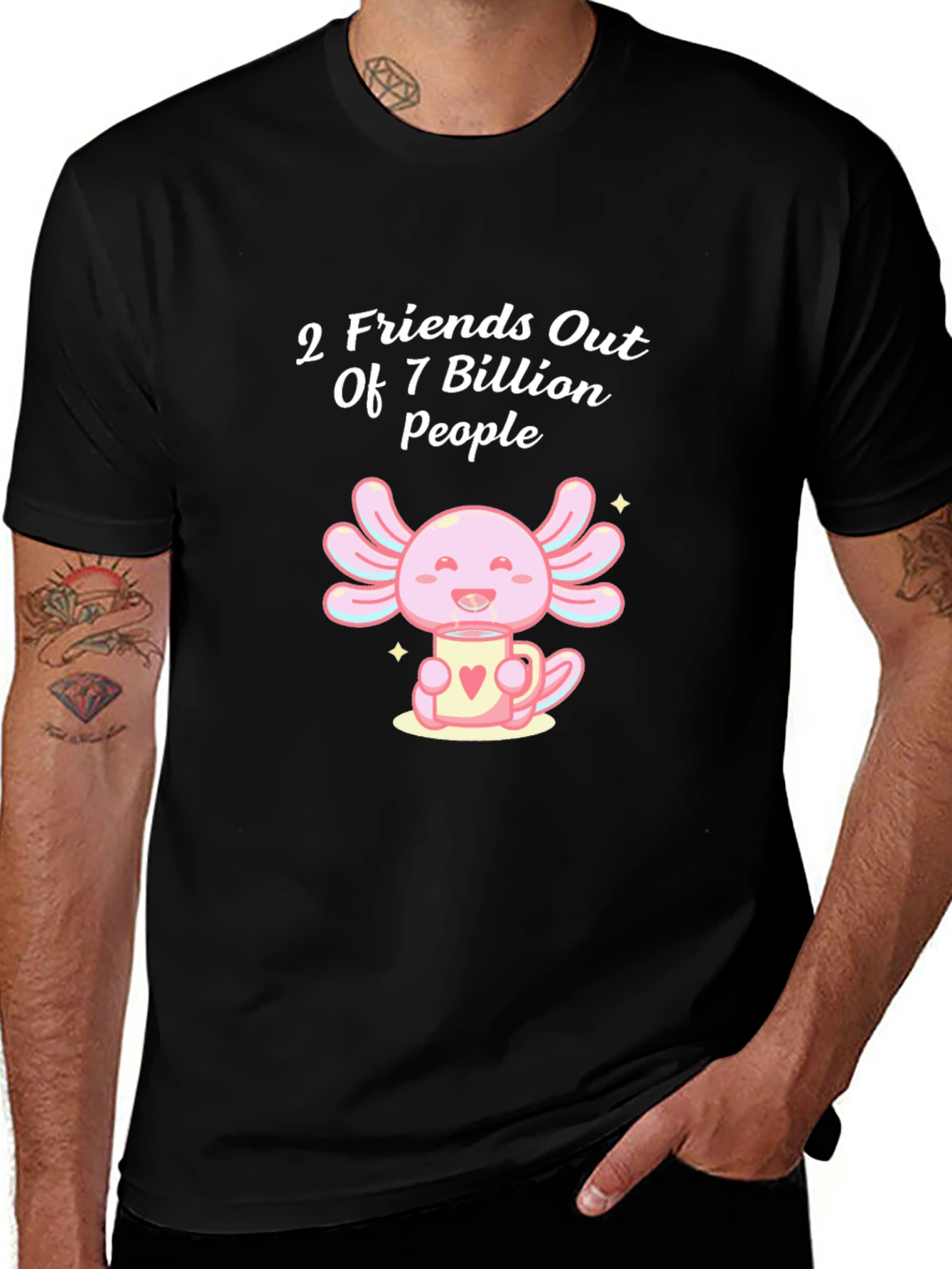 Axolotl Friends Graphic T-Shirt - Cute & Unique