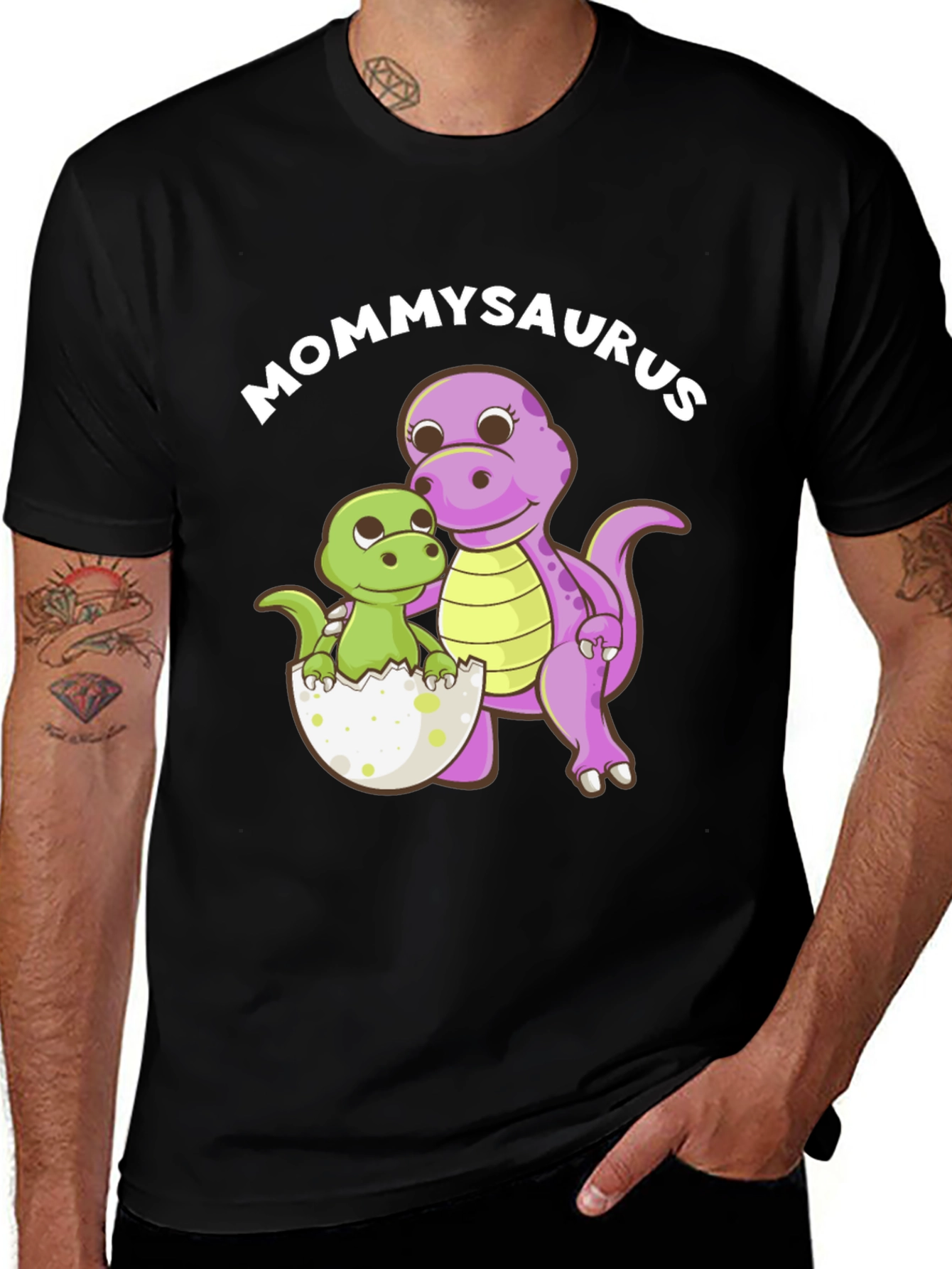 Variant 7 of Mommysaurus Dinosaur Graphic T-Shirt
