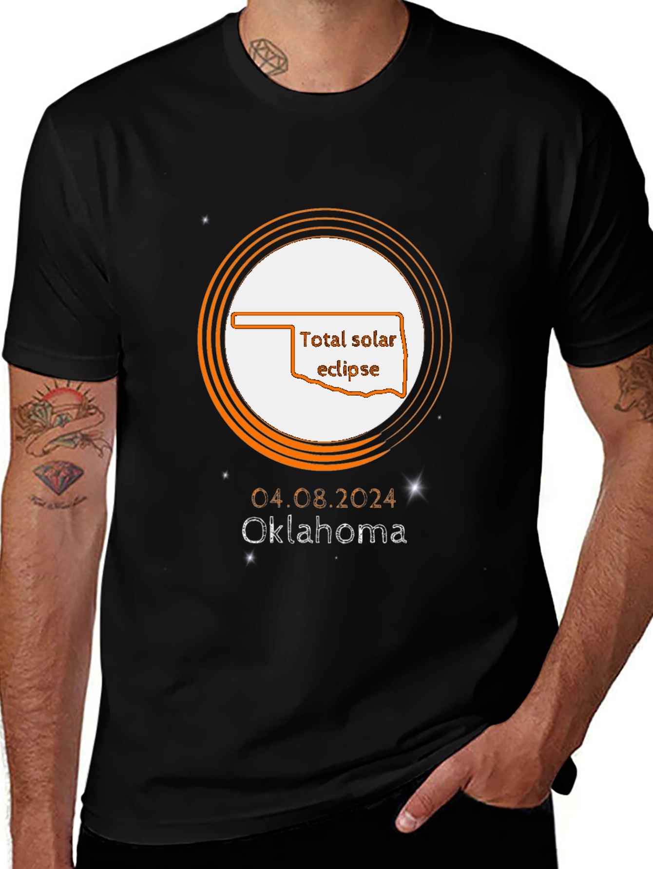Total Solar Eclipse Oklahoma April 8, 2024 T-Shirt