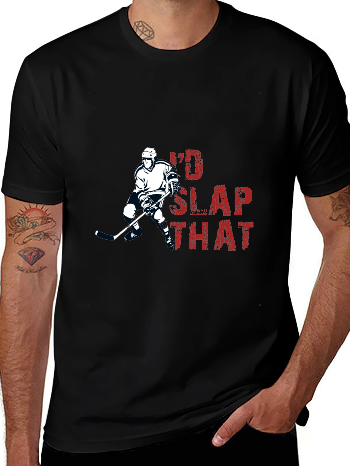 Variant 27 of I'd Slap That Hockey T-Shirt