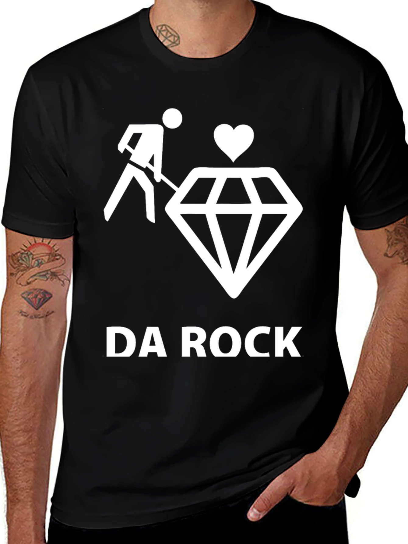 Variant 30 of Da Rock Diamond T-Shirt - Black