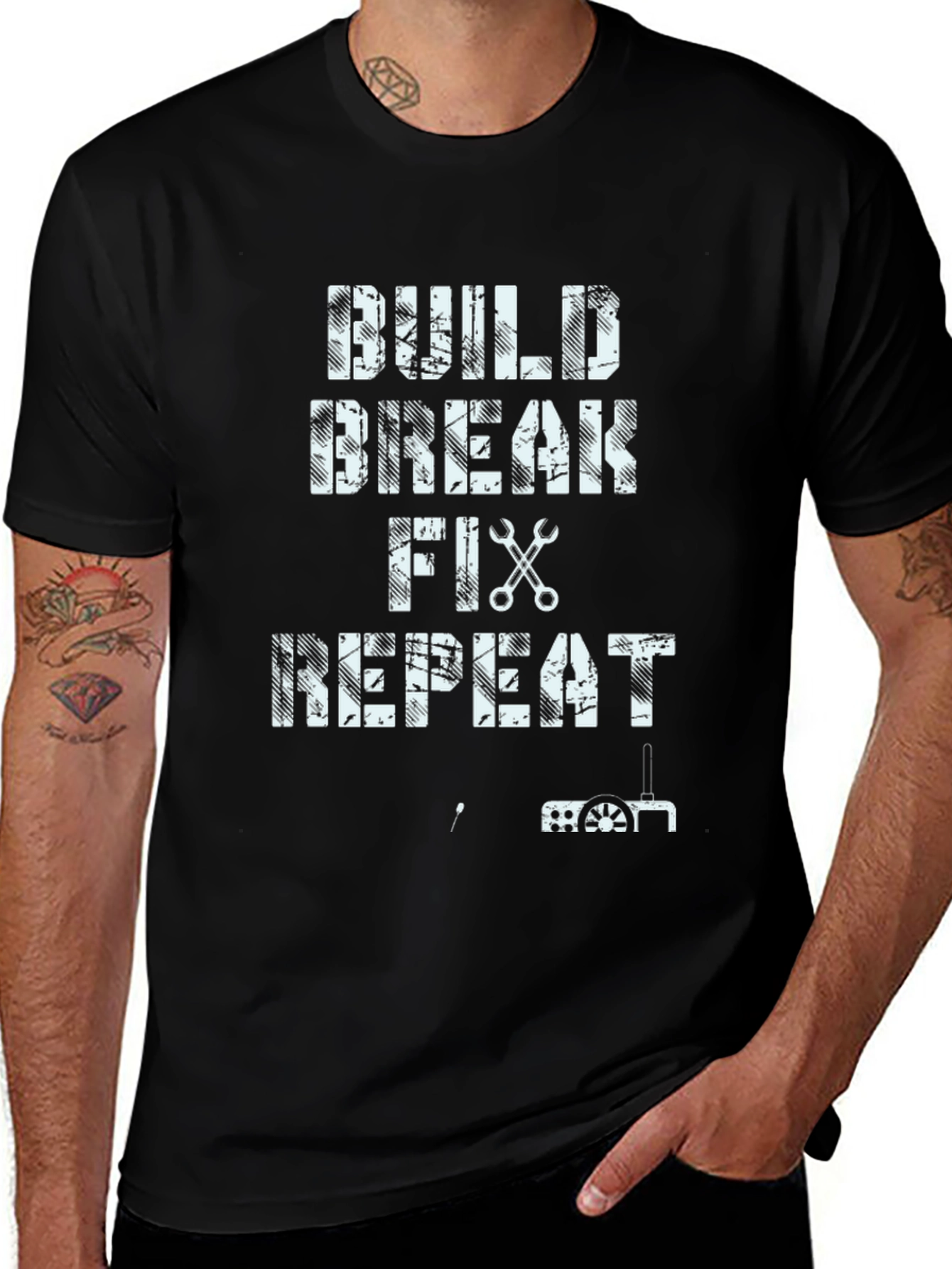Build Break Fix Repeat Graphic Tee