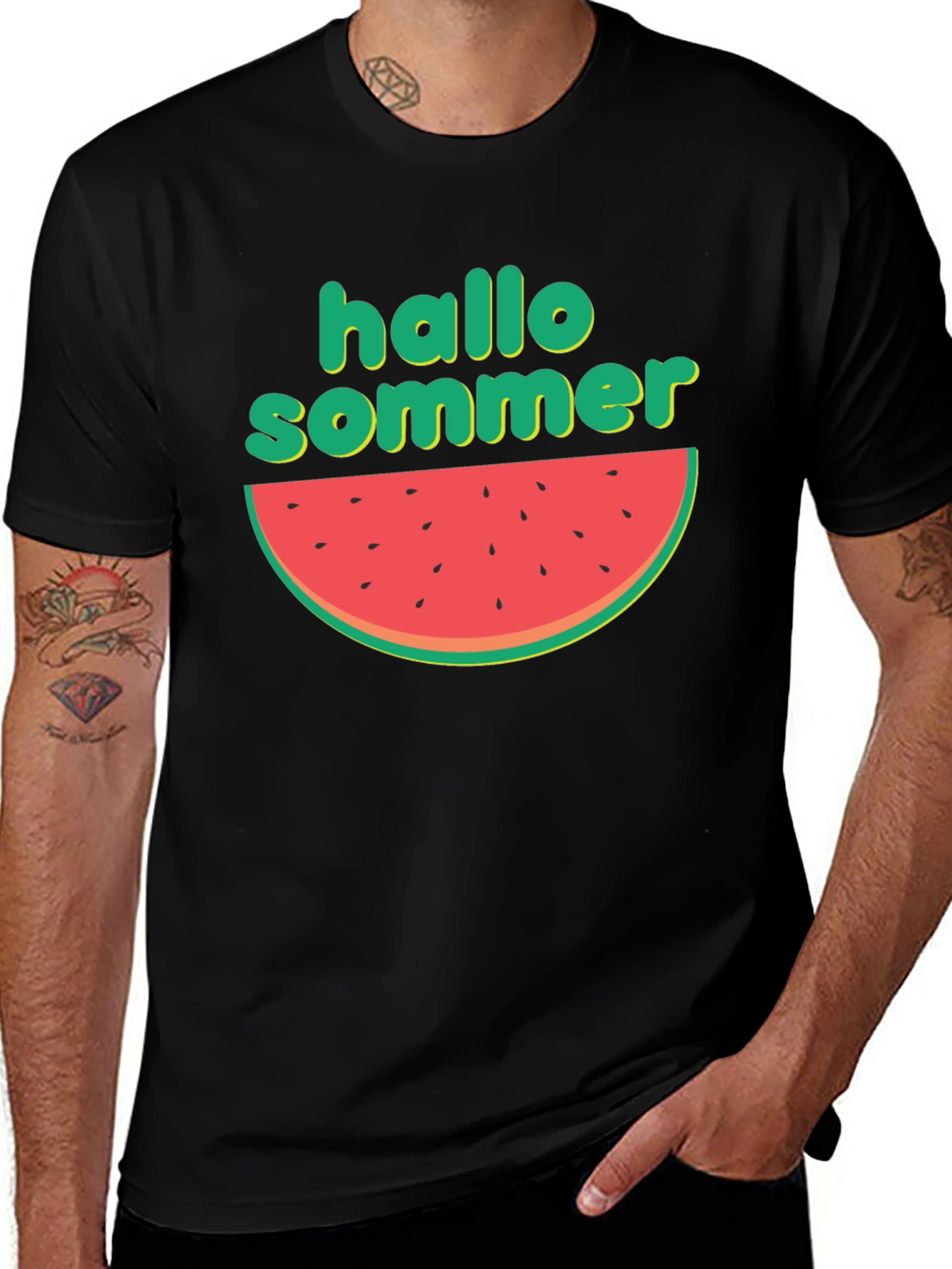 Variant 18 of Hallo Sommer Watermelon T-Shirt