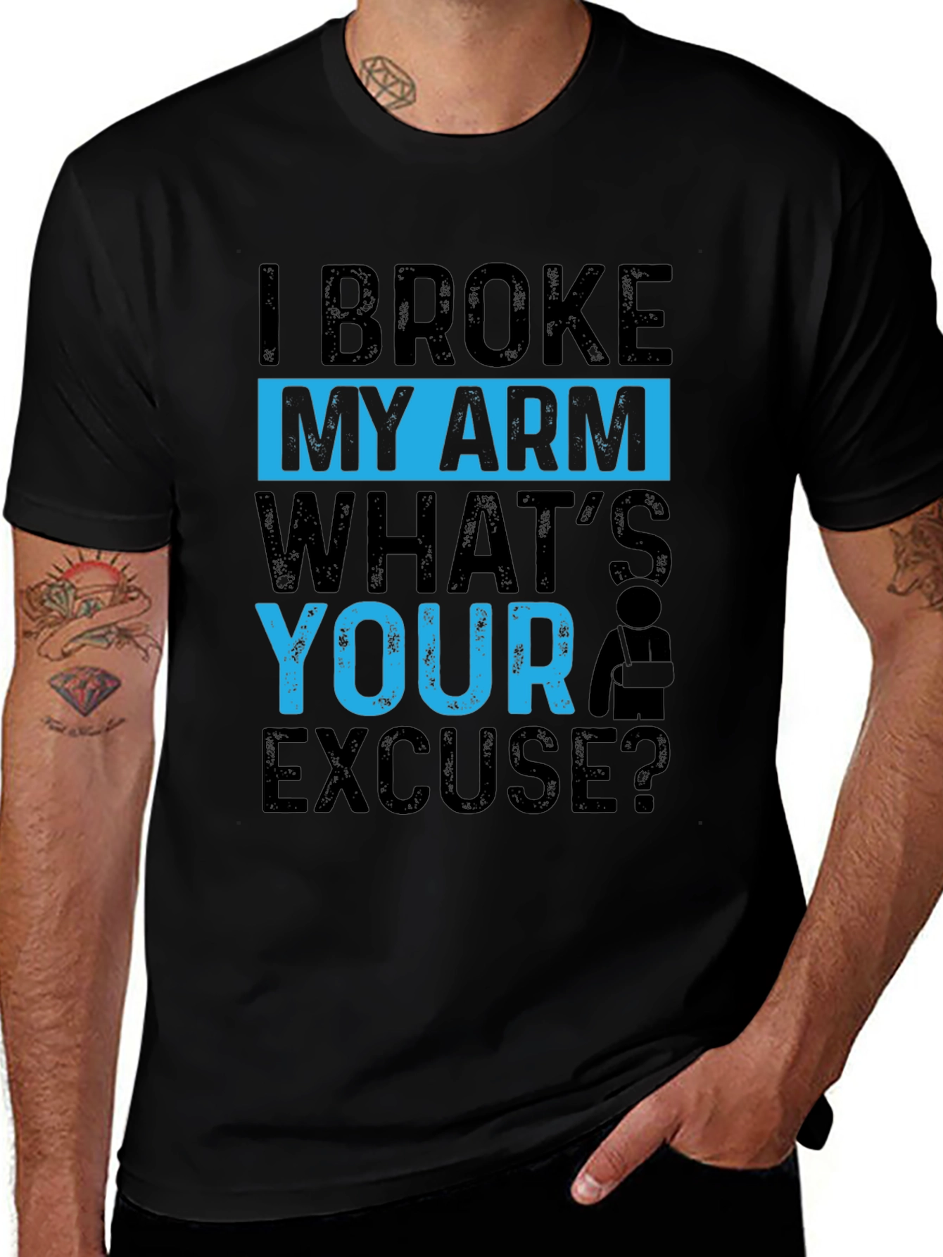 Variant 10 of I Broke My Arm T-Shirt - Funny Injury Excuse Tee