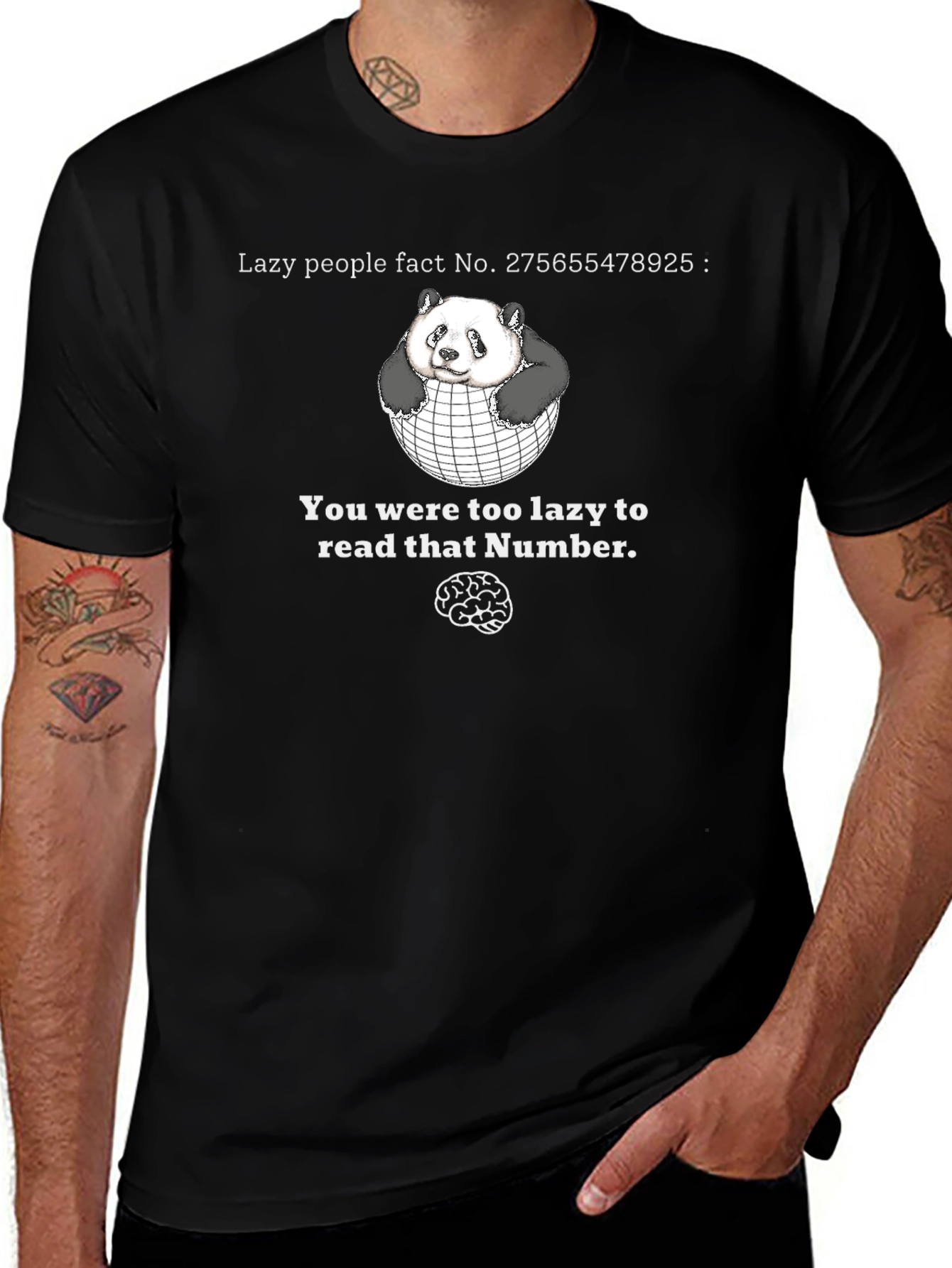 Variant 28 of Lazy Panda Fact T-Shirt
