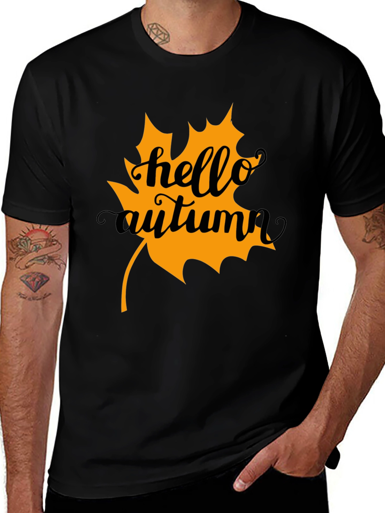 Variant 11 of Hello Autumn T-Shirt - Fall Season Tee