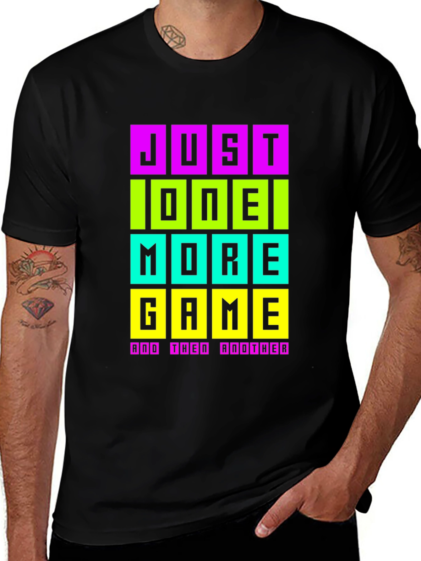 Variant 18 of Just One More Game - Gamer T-Shirt